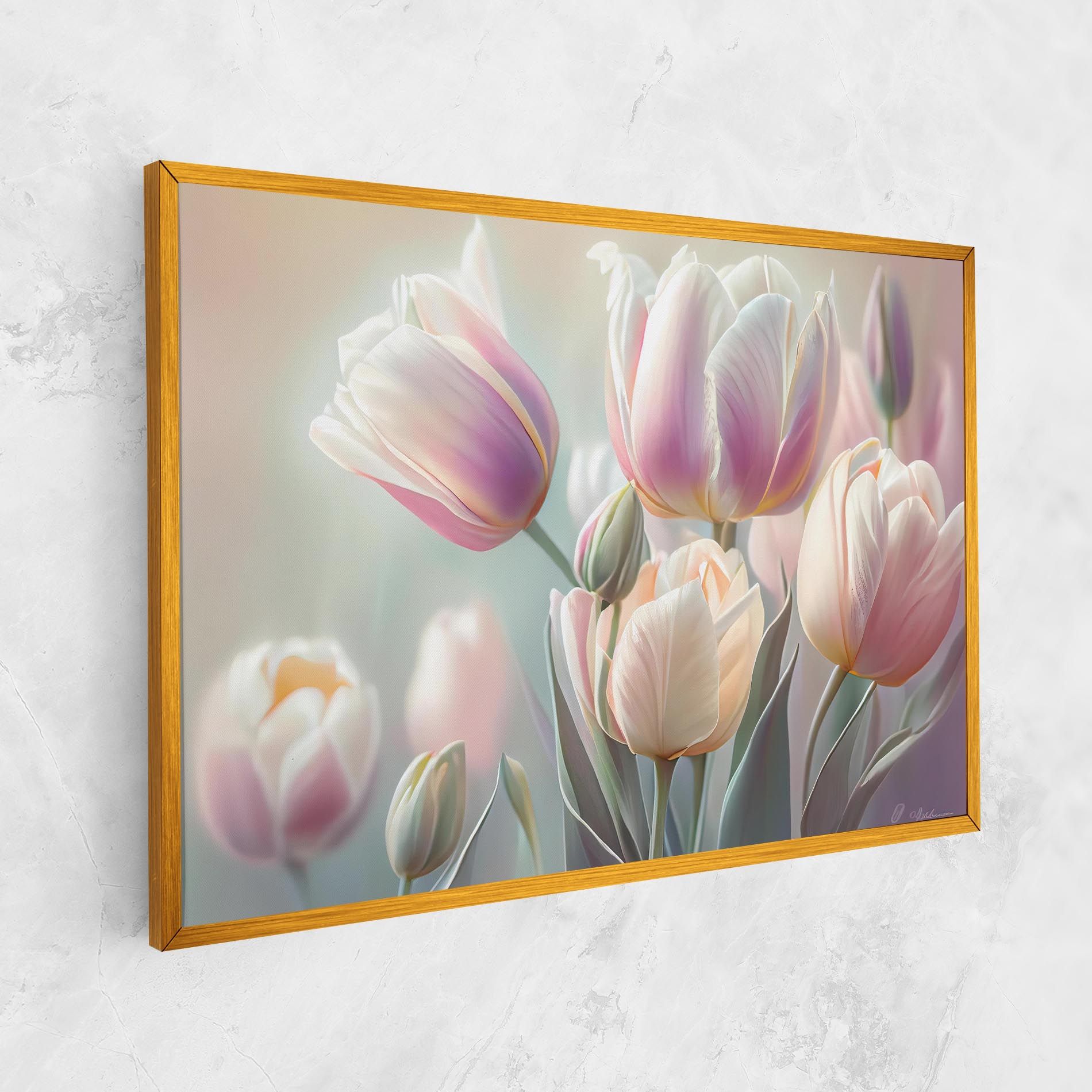 Dreamy White Tulips mockup 1