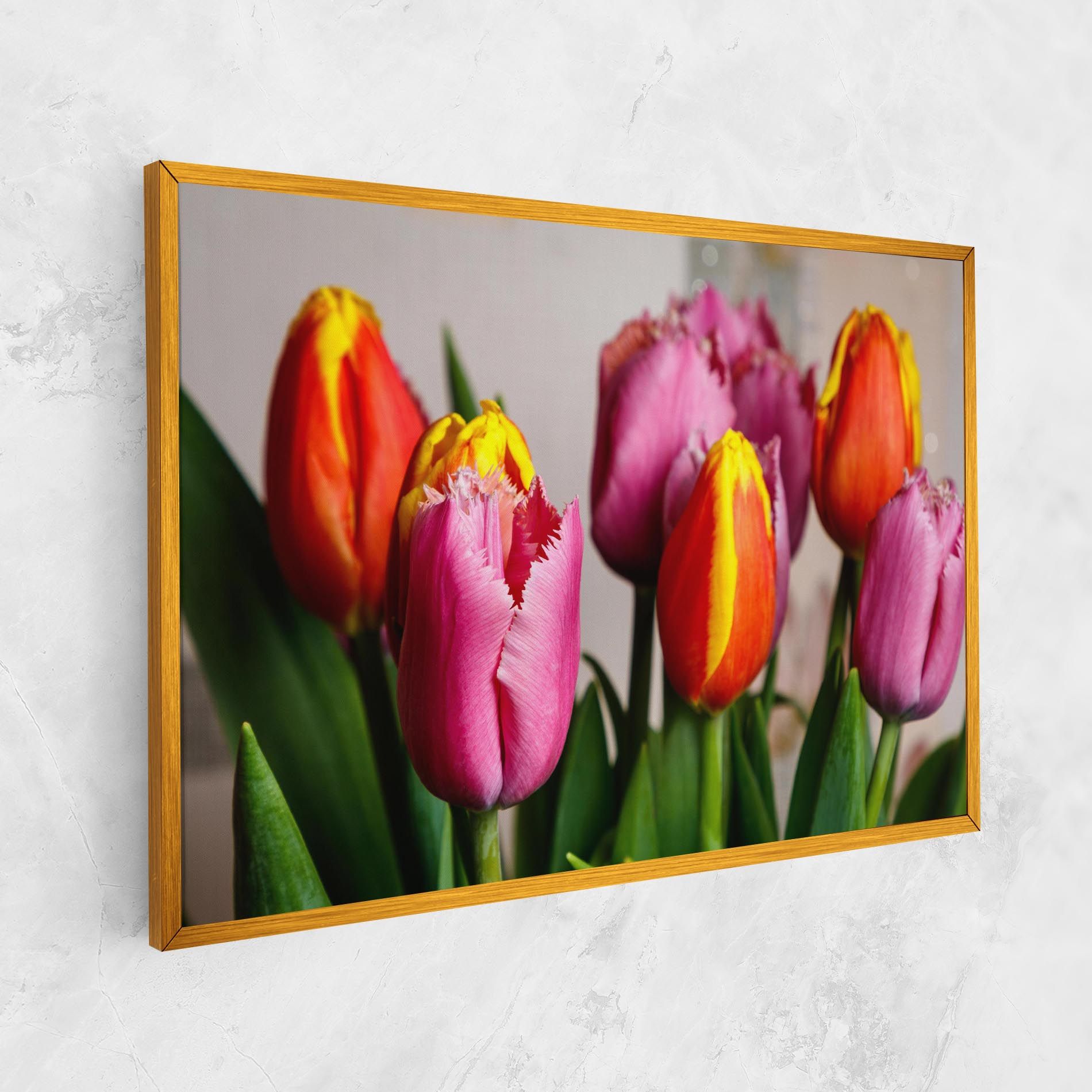 Pink Orange Tulips mockup 1