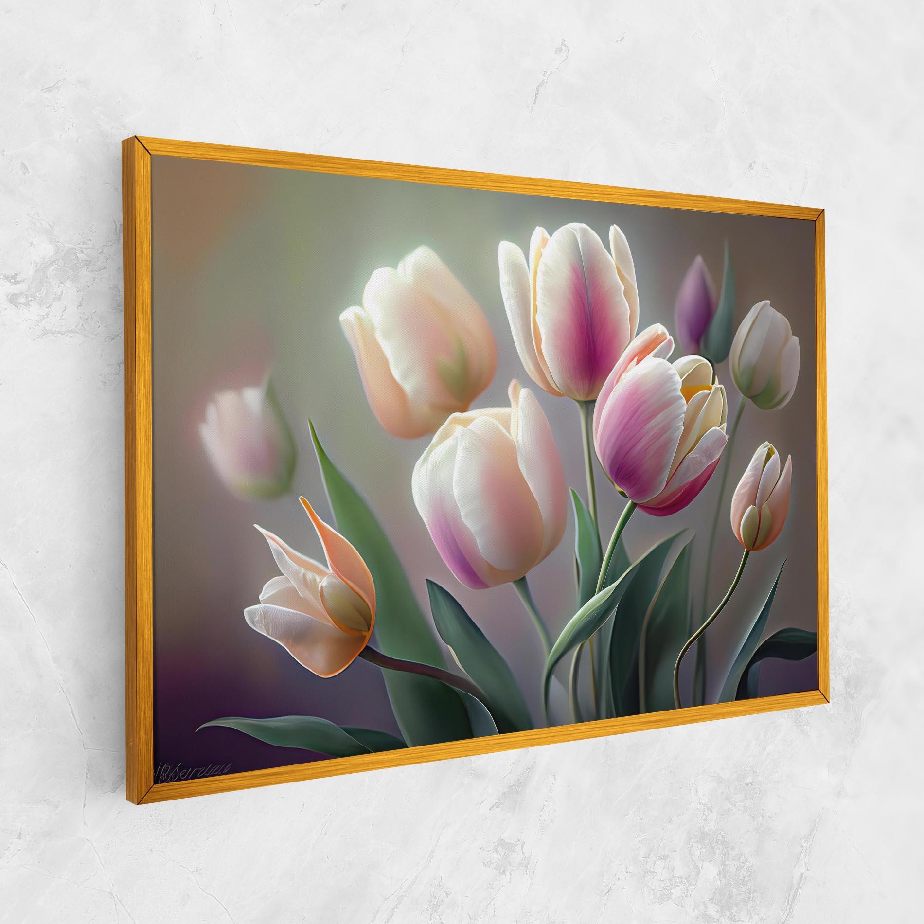 Leinwandbild Pretty Tulips mockup 1