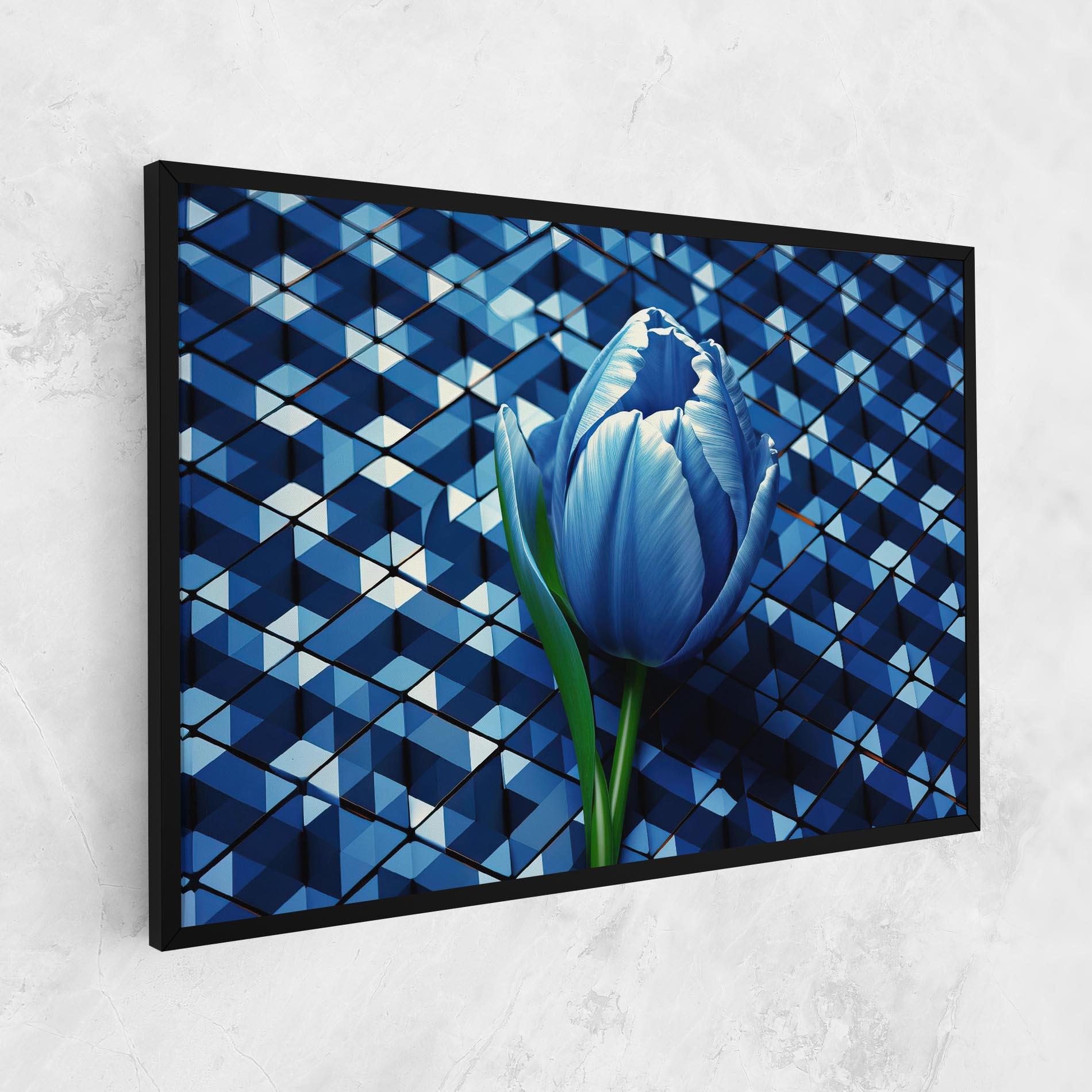 Leinwandbild Blue Tulip mockup 1