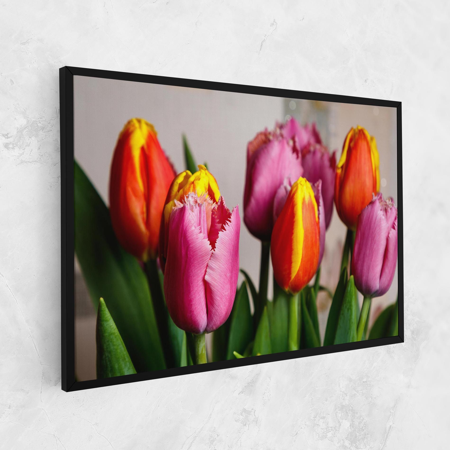 Pink Orange Tulips mockup 1