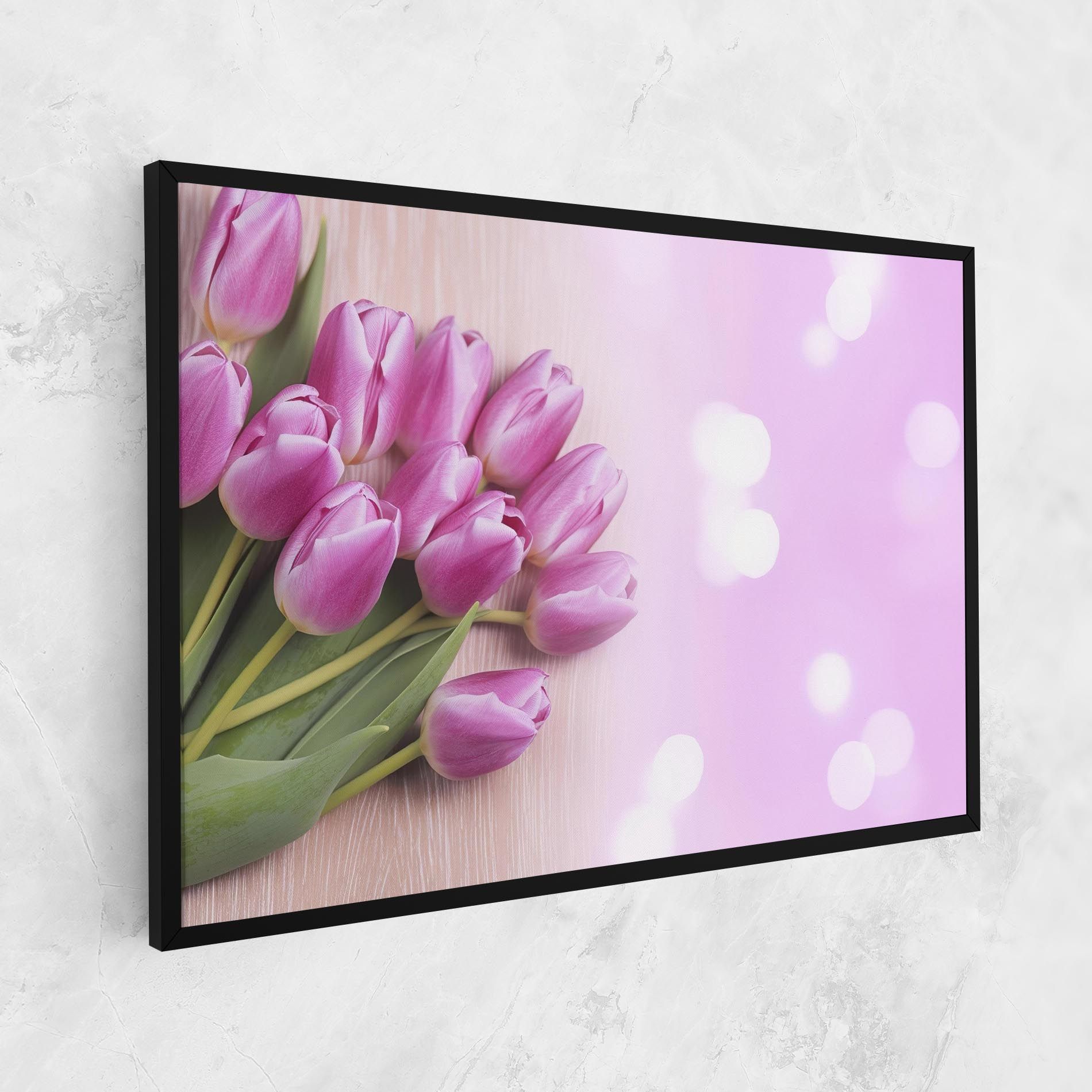 Pink Tulip Flowers mockup 1