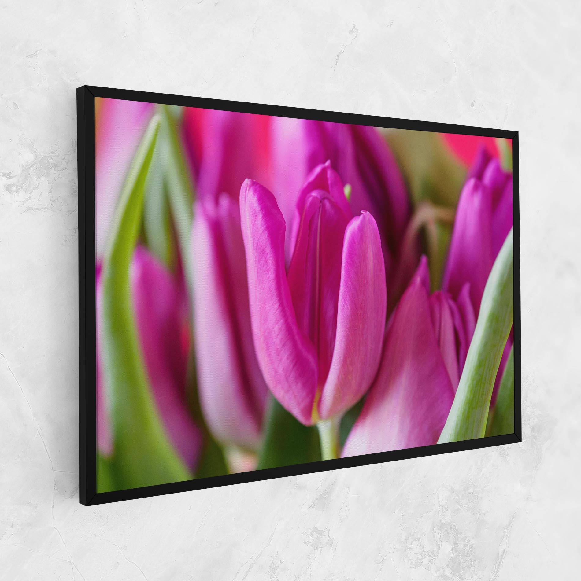 Leinwandbild Purple Tulip Close Up mockup 1