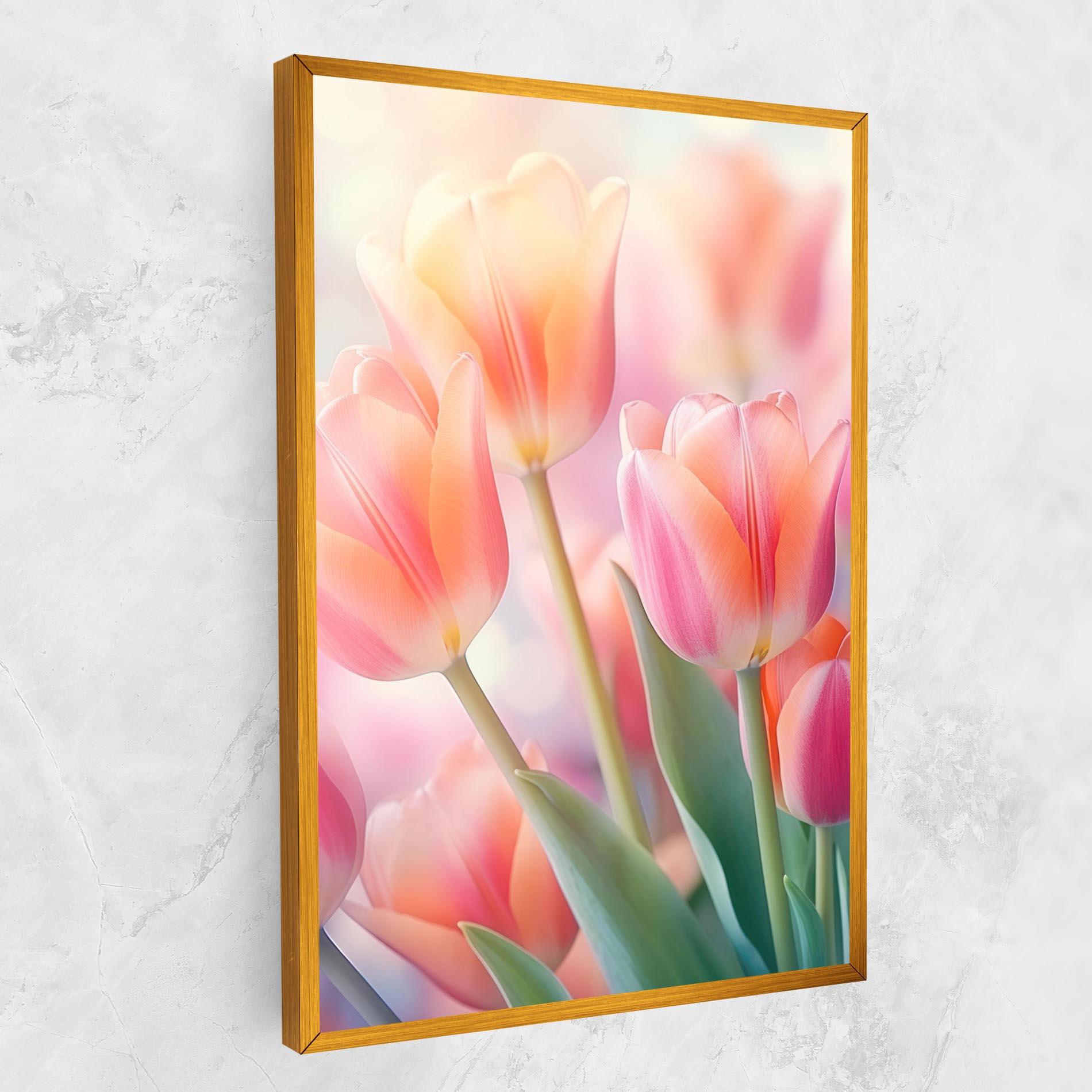 Leinwandbild Dreamy Tulips mockup 1