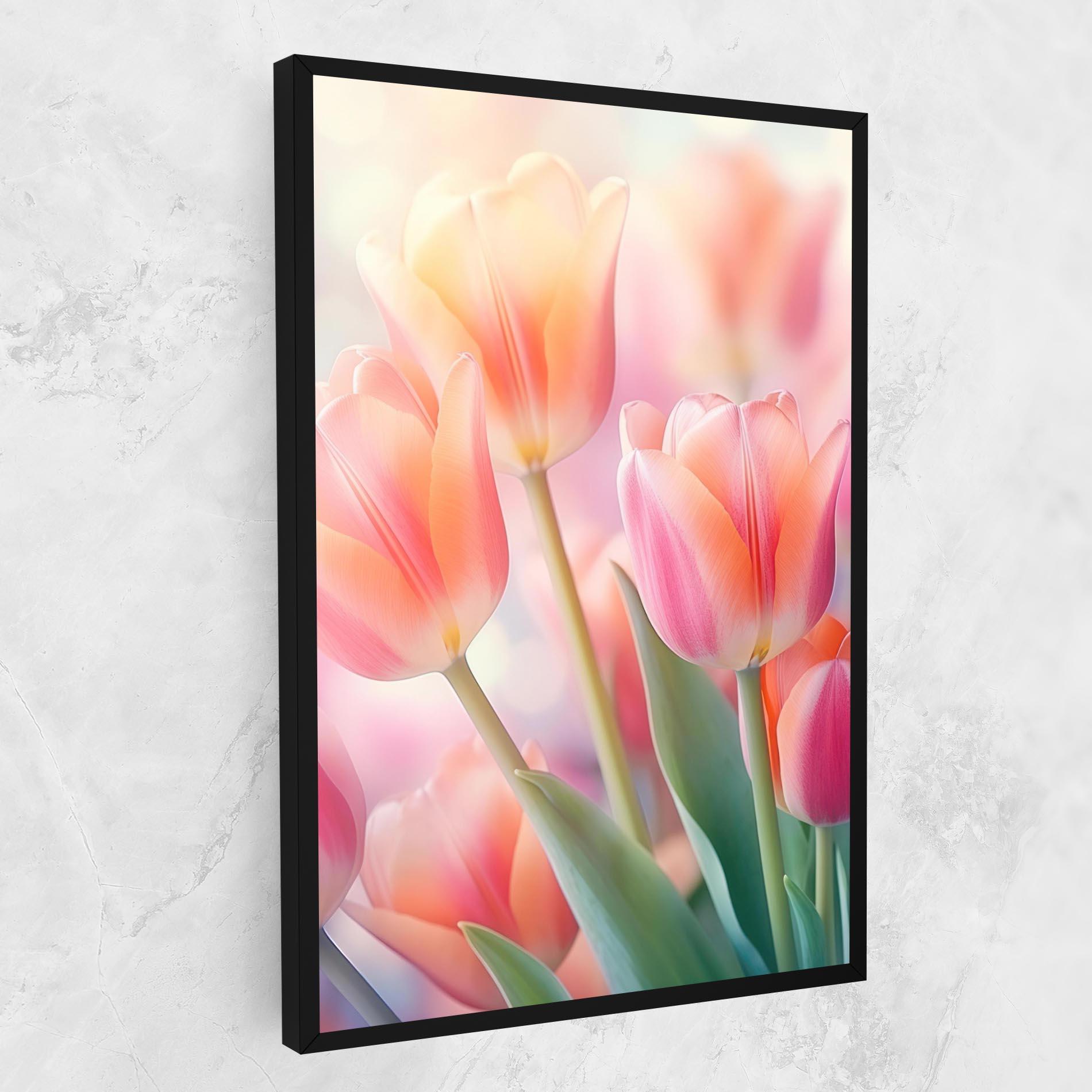 Leinwandbild Dreamy Tulips mockup 1