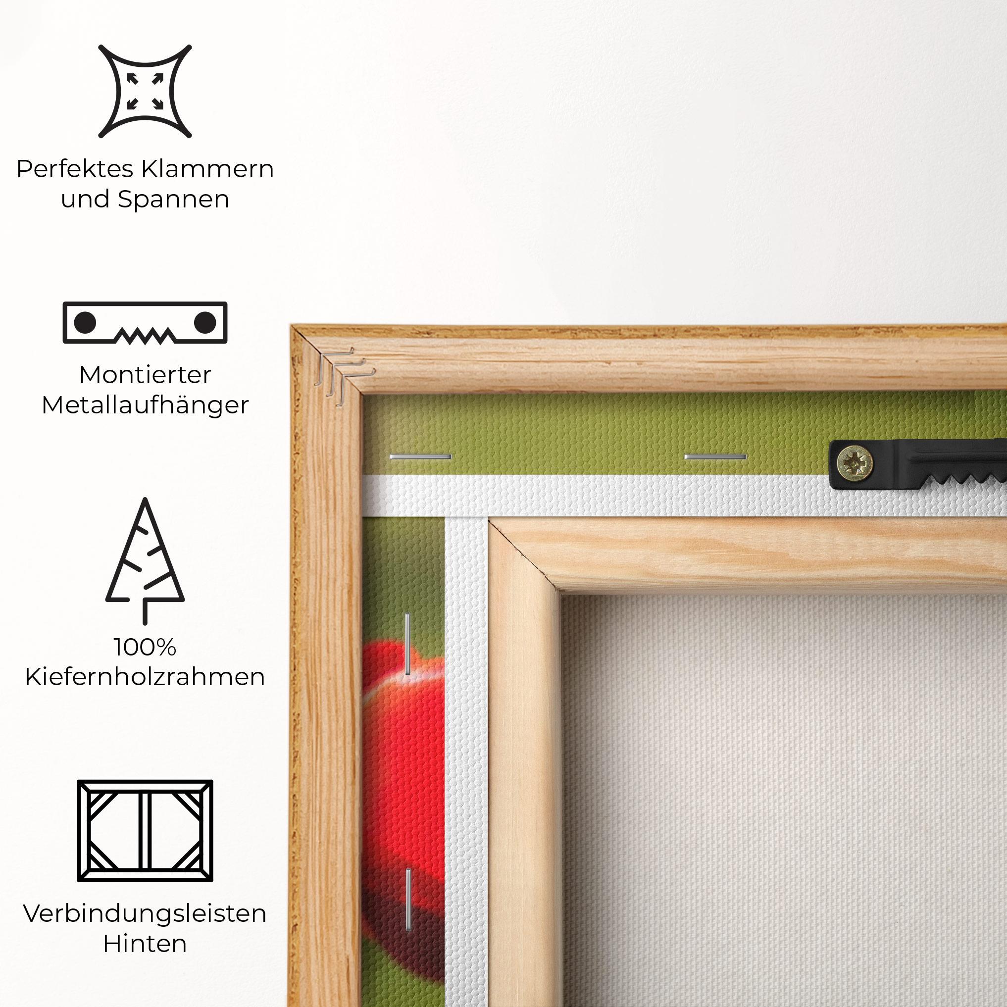 Leinwandbild 3 Red Tulips mockup 5