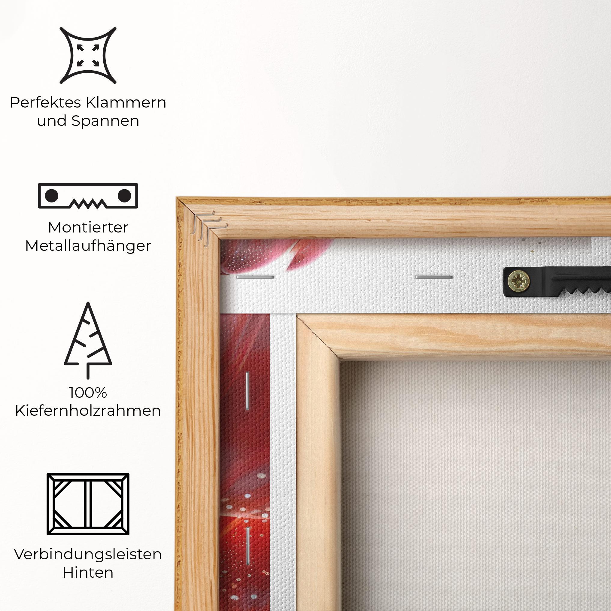 Leinwandbild Glitter Red Tulips mockup 5