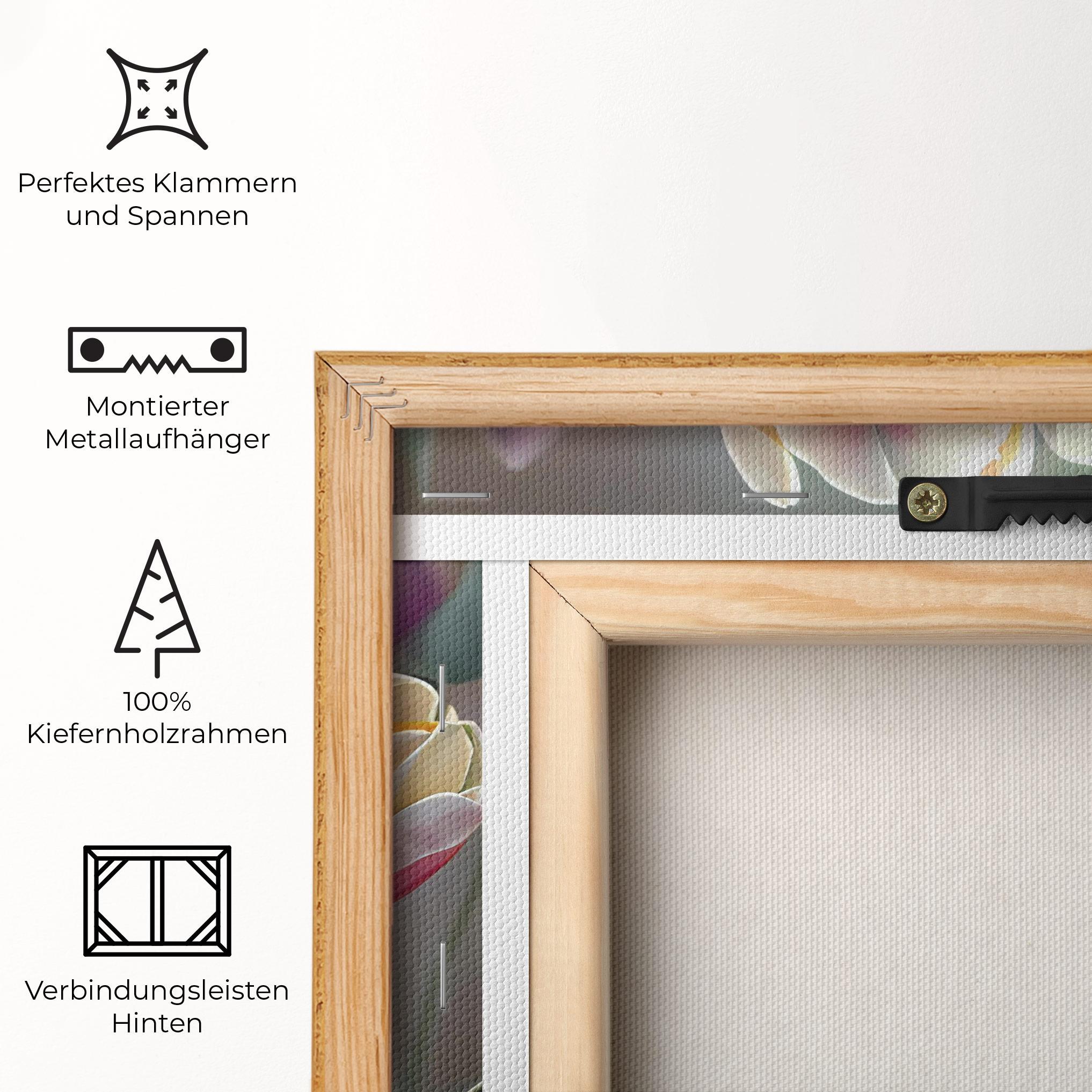 Leinwandbild Pretty Tulips mockup 5