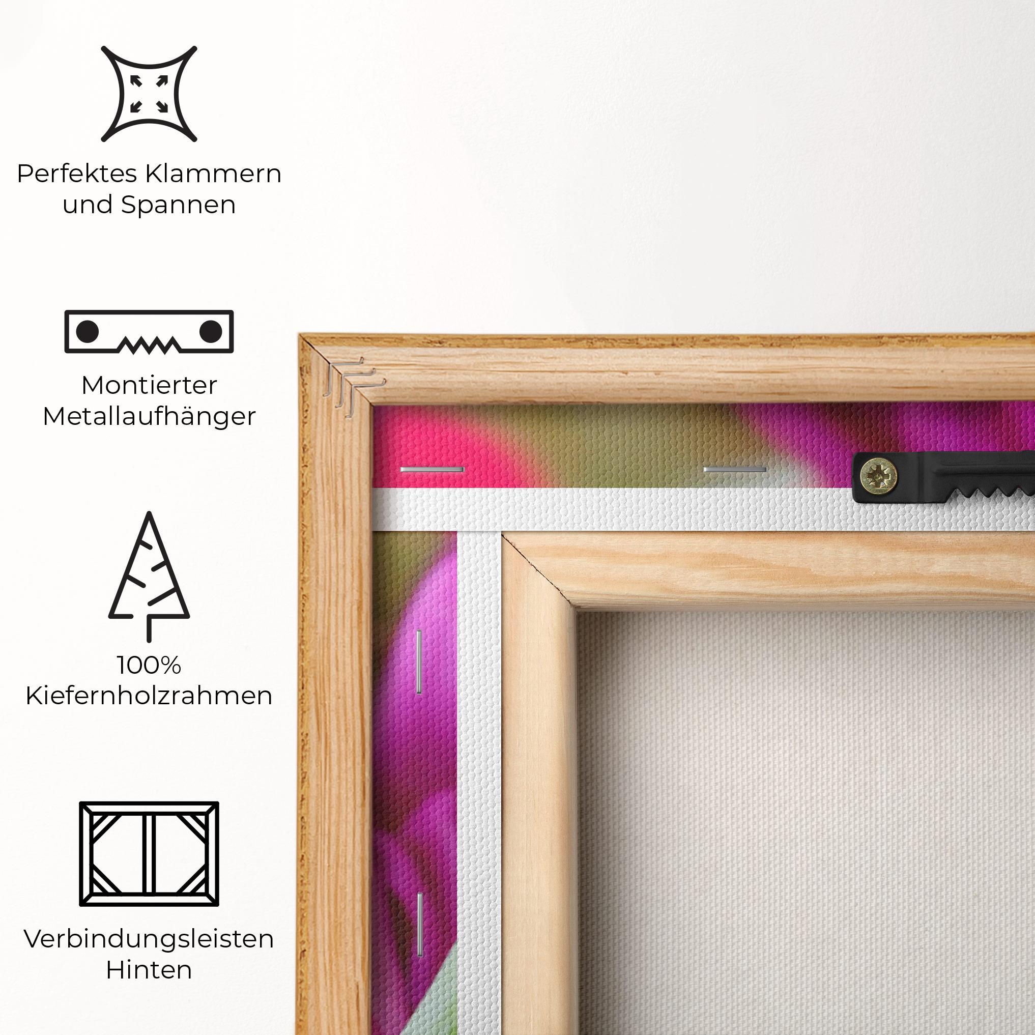 Leinwandbild Purple Tulip Close Up mockup 5