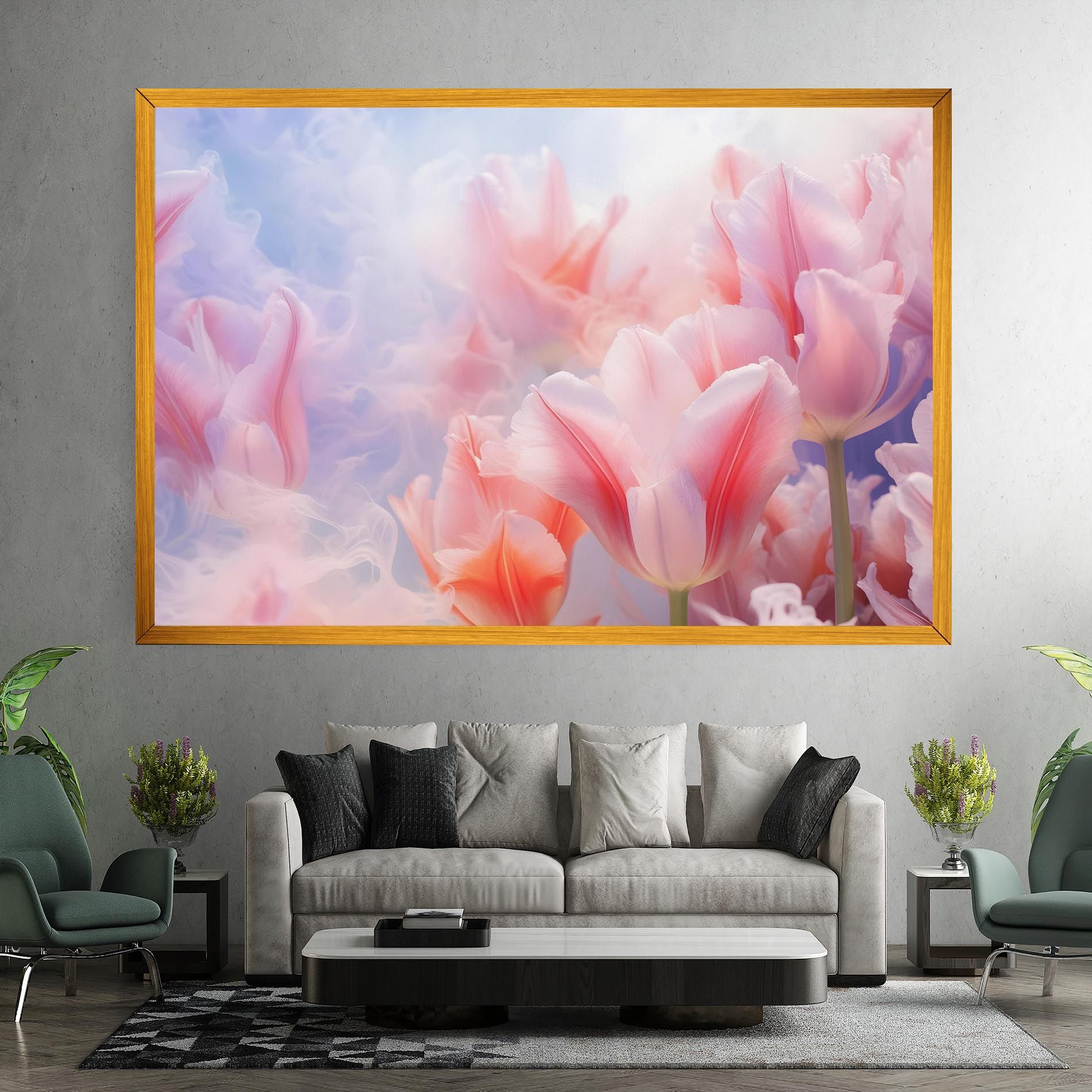 Dreamy Pink Tulips mockup 7