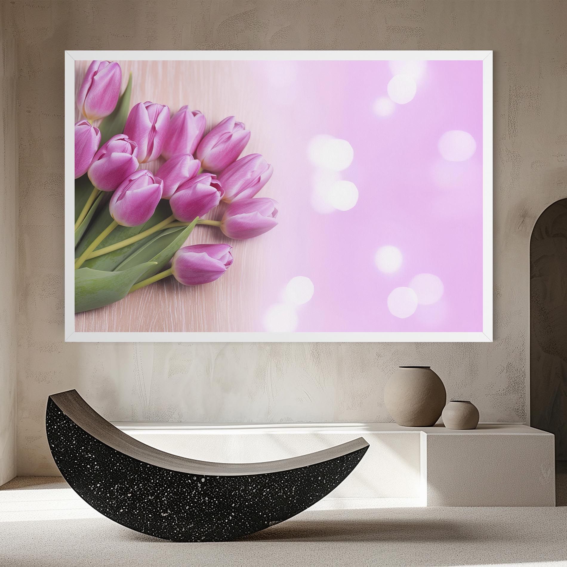 Pink Tulip Flowers mockup 8
