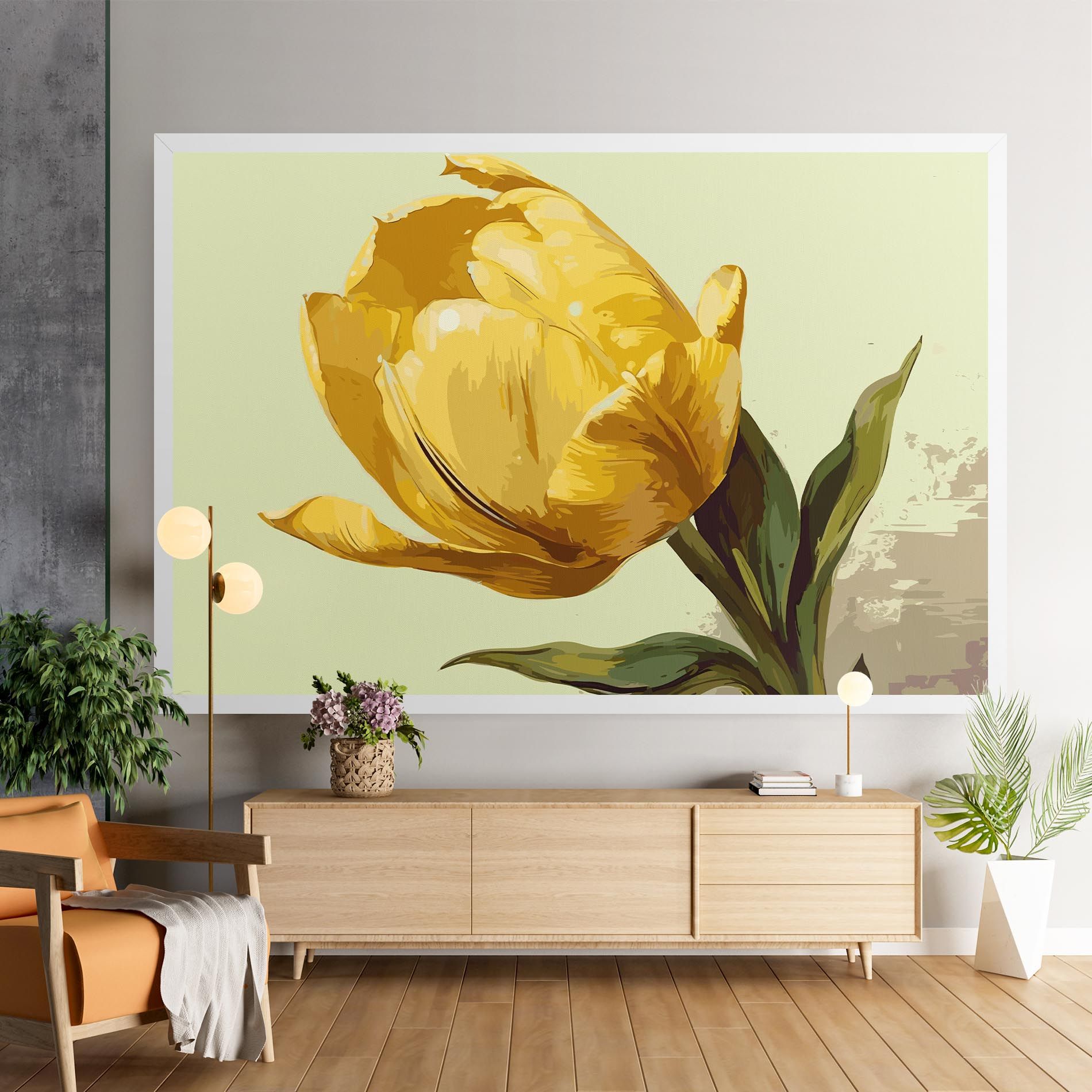 Yellow Shiny Tulip mockup 9