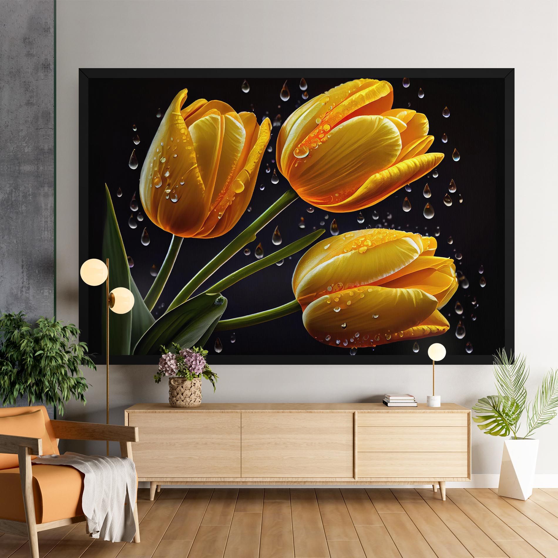 3 Yellow Tulips mockup 9