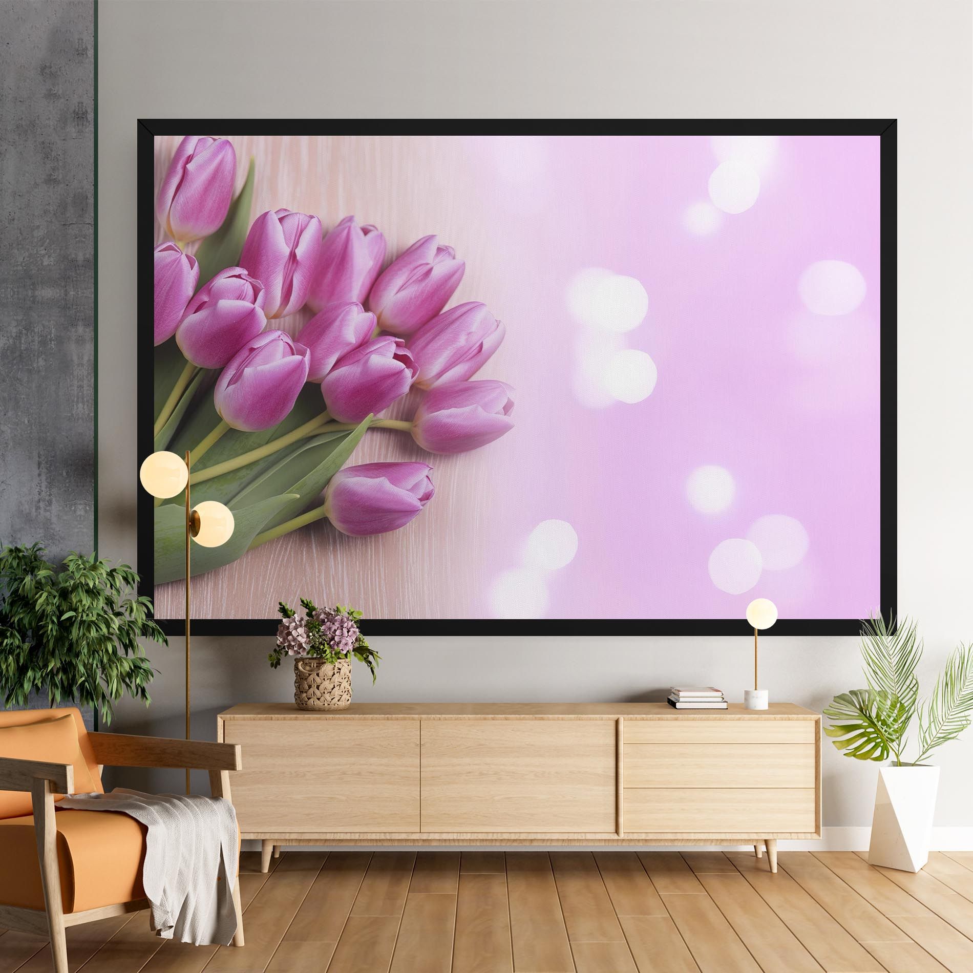 Pink Tulip Flowers mockup 9