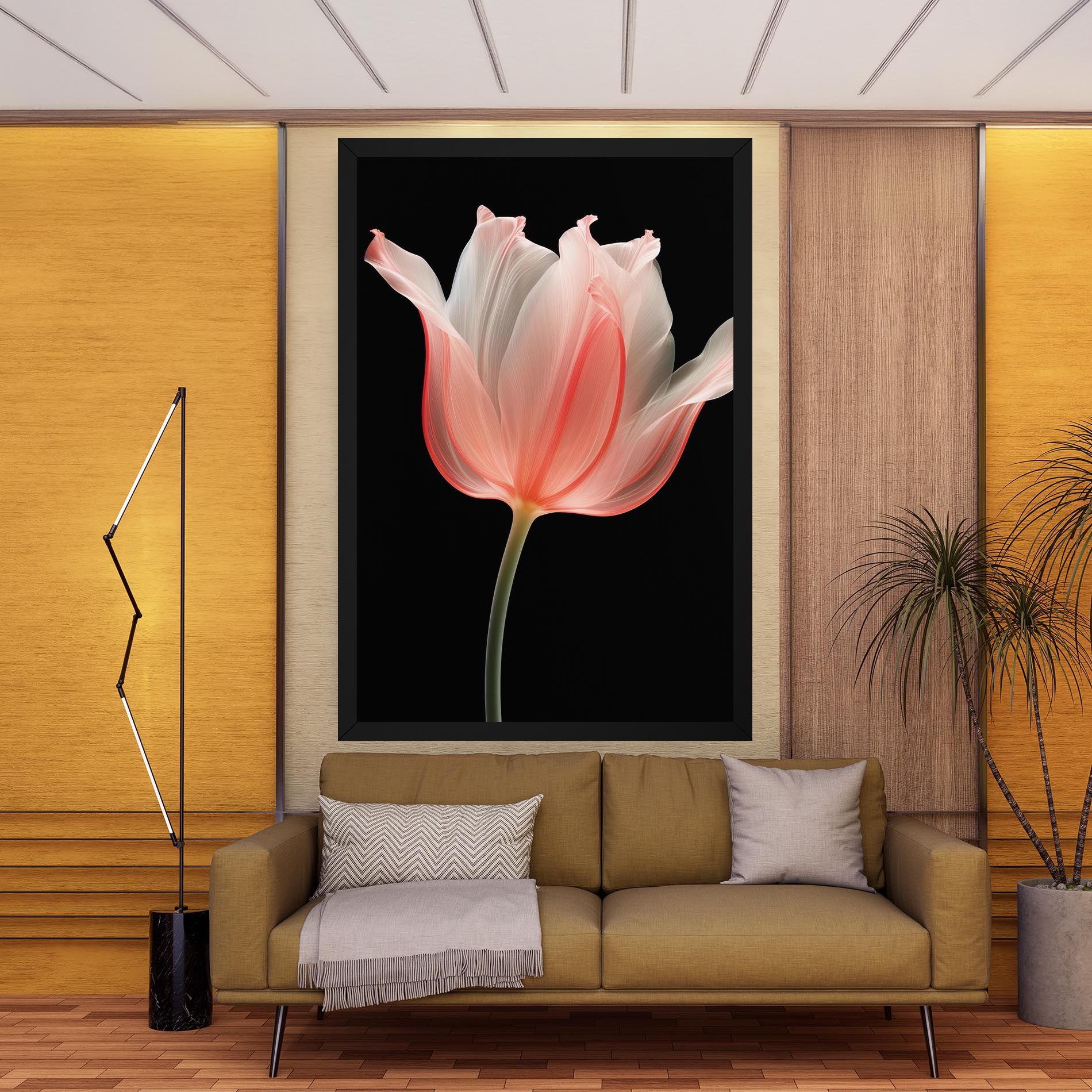 Pastel Pink Tulip mockup 9