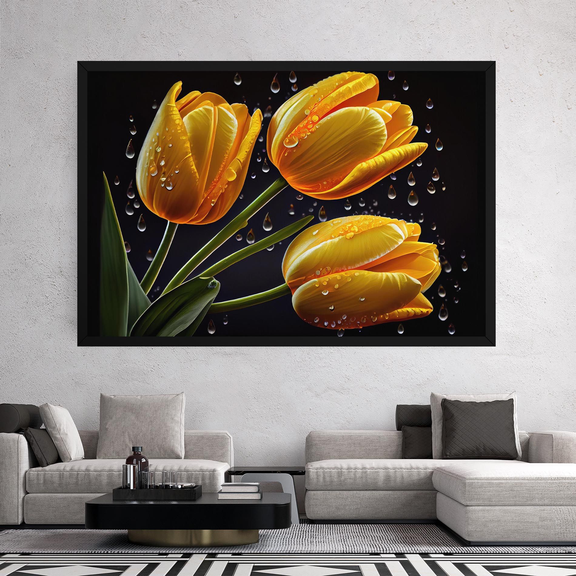 3 Yellow Tulips mockup 2