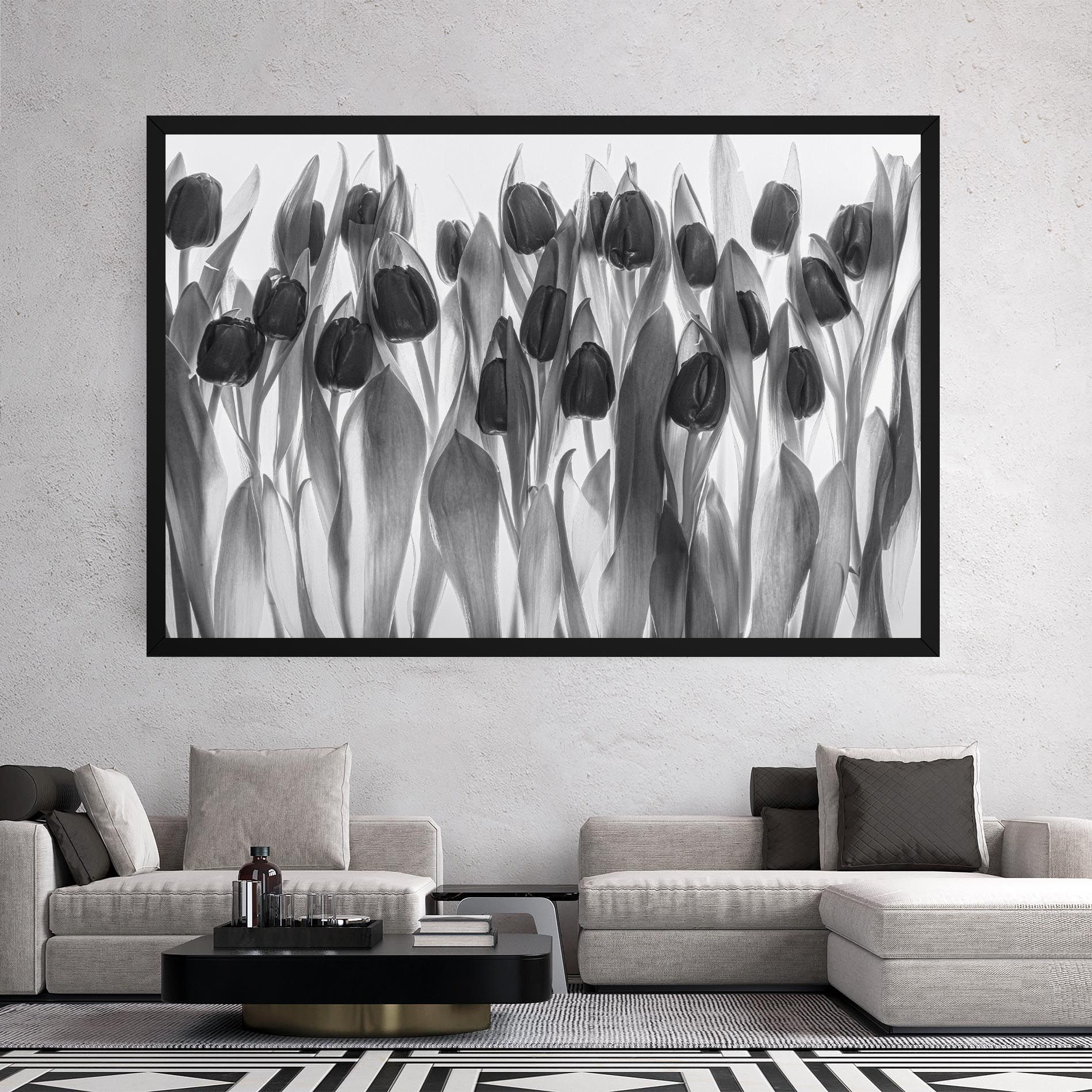 Grey Tulips mockup 2