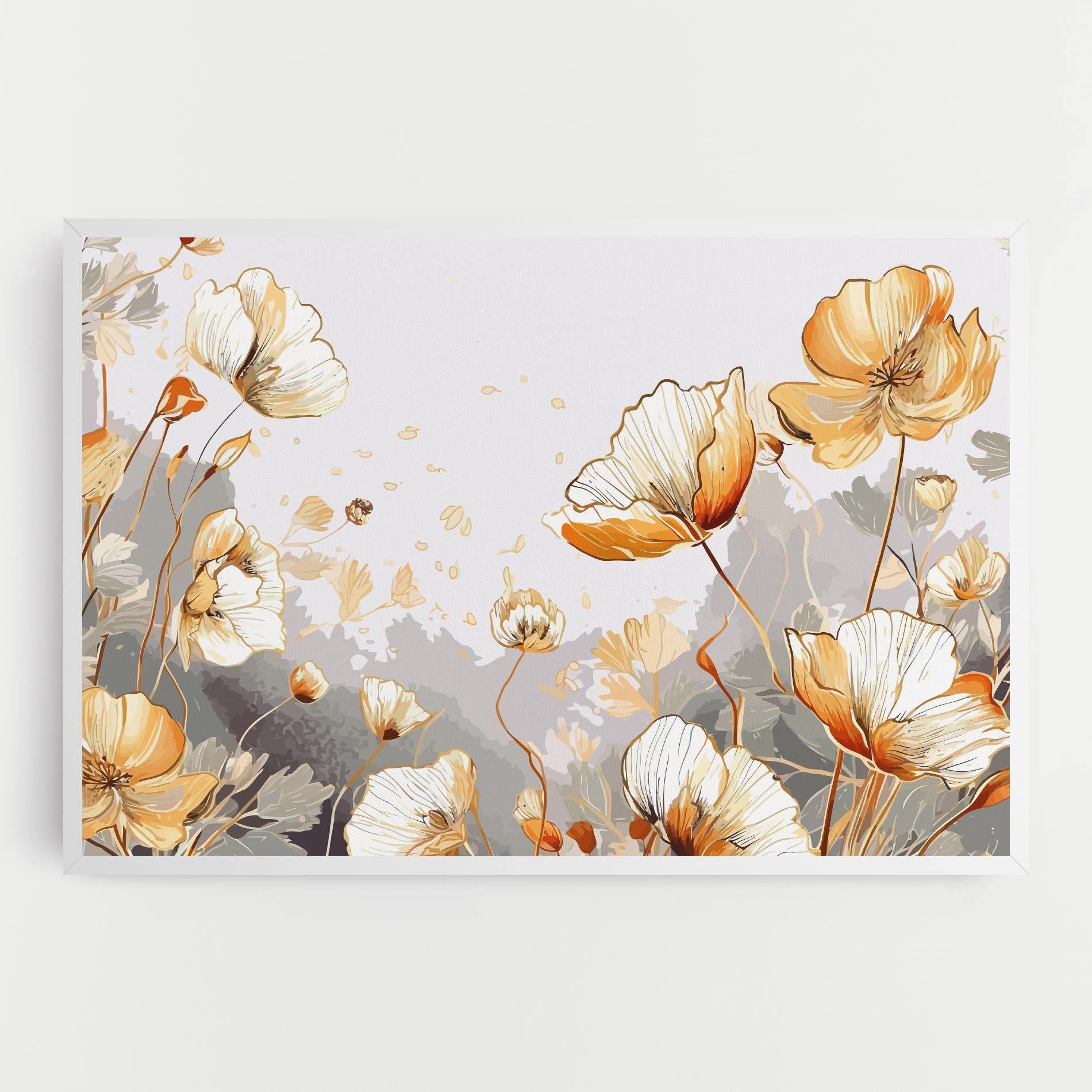 Leinwandbild Gold Poppies mockup 0