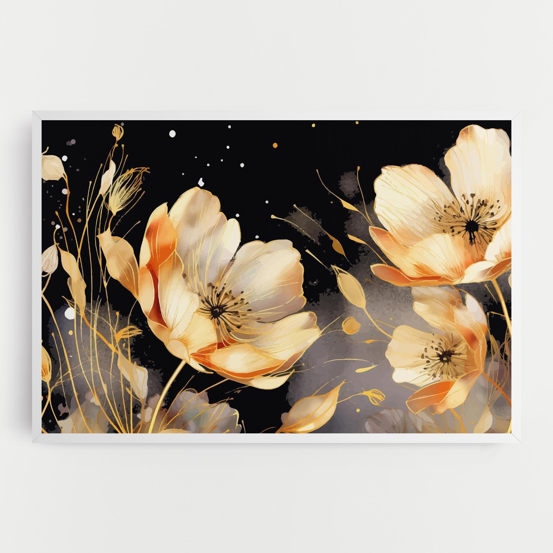 Leinwandbild Gold Poppy Black mockup 0