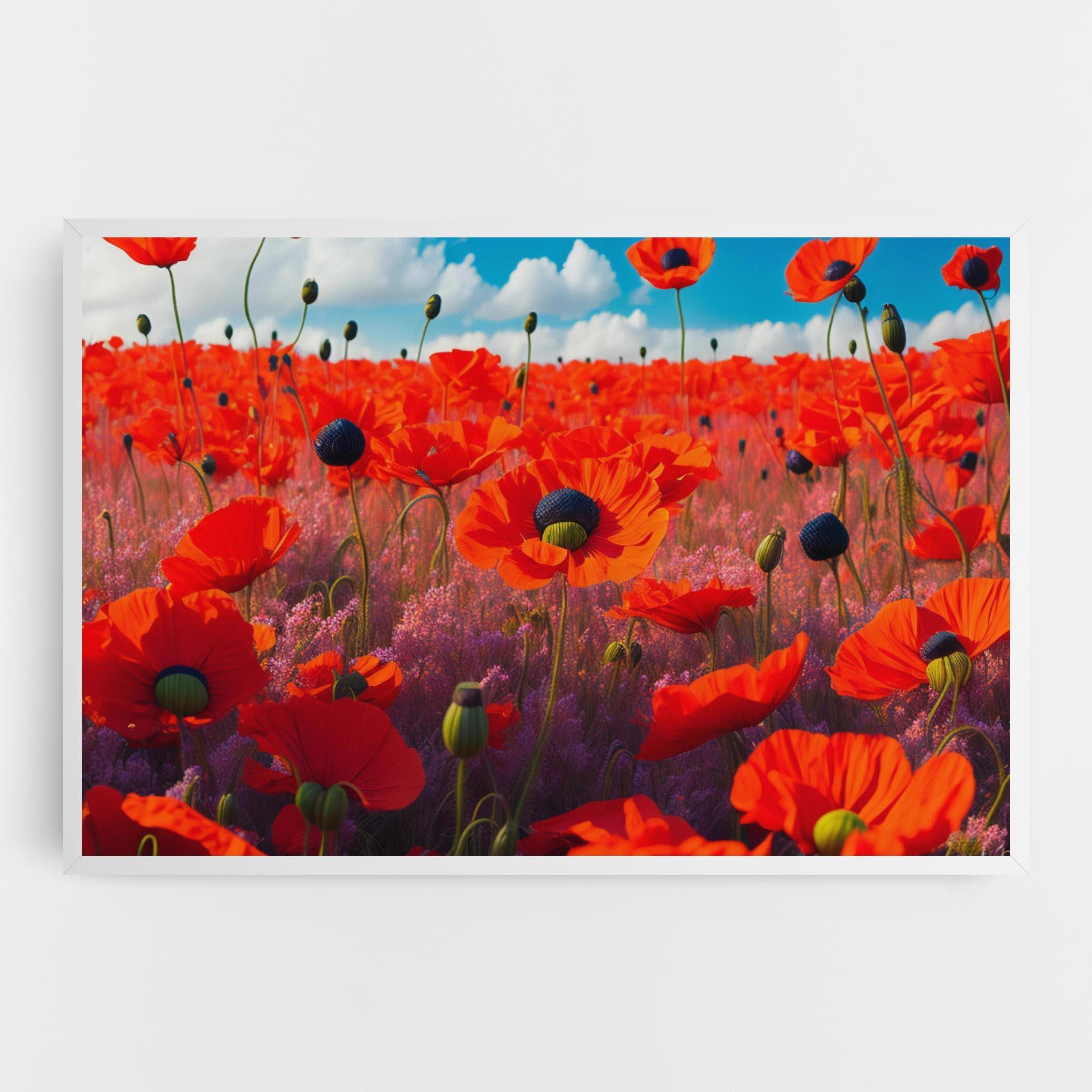 Leinwandbild Wild Poppies mockup 0