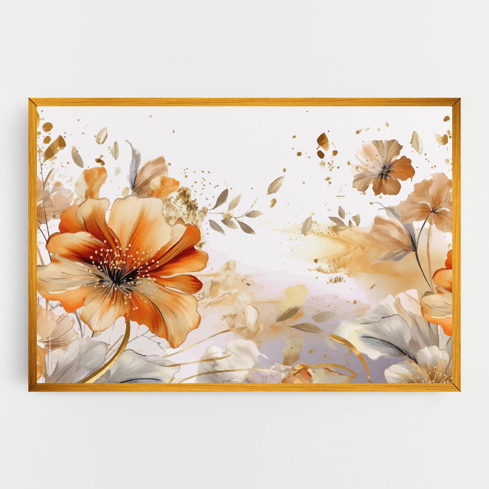 Gold Orange Poppy mockup 0