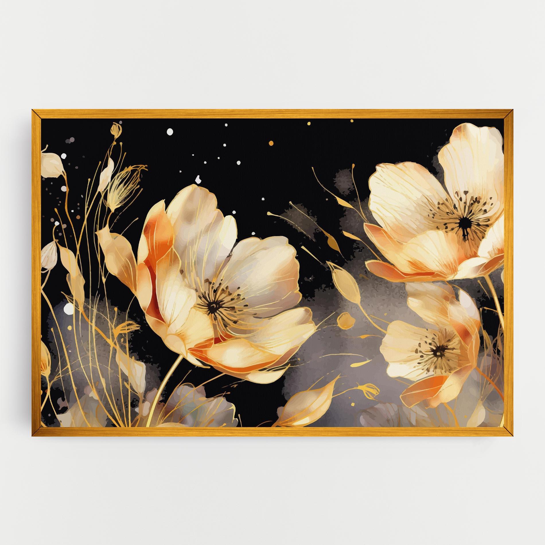 Leinwandbild Gold Poppy Black mockup 0