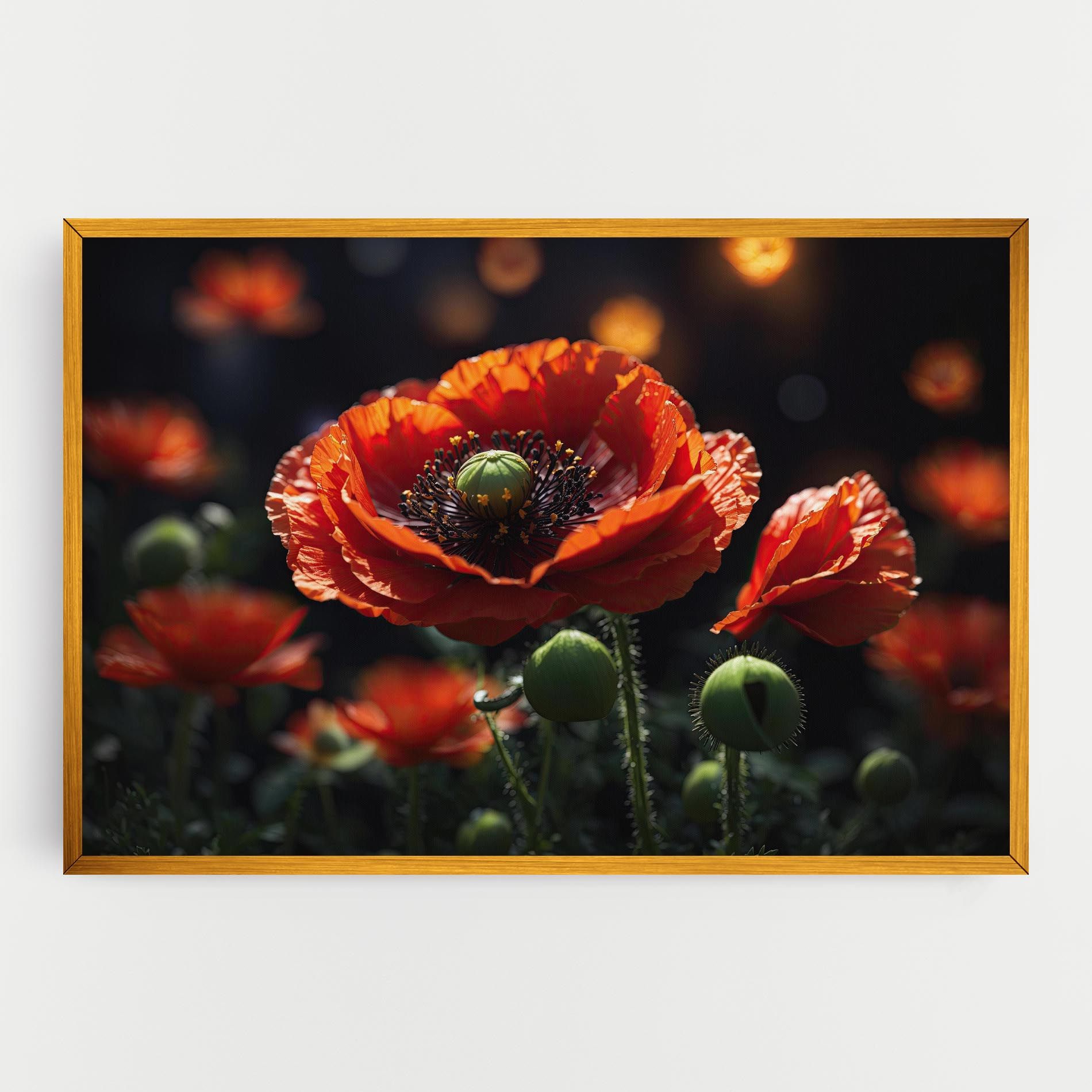 Red Poppy Close Up mockup 0