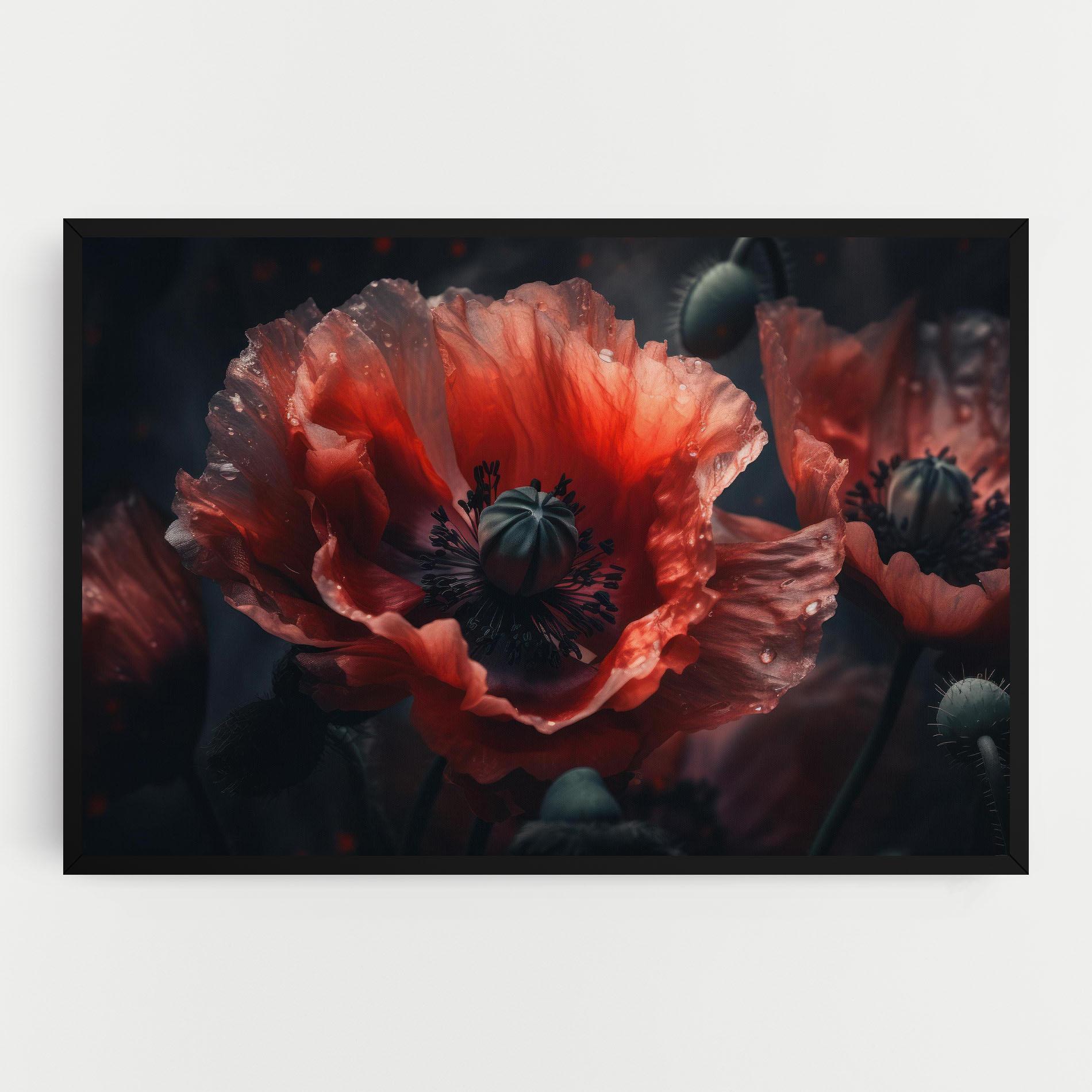 Leinwandbild Dark Shade Poppy mockup 0