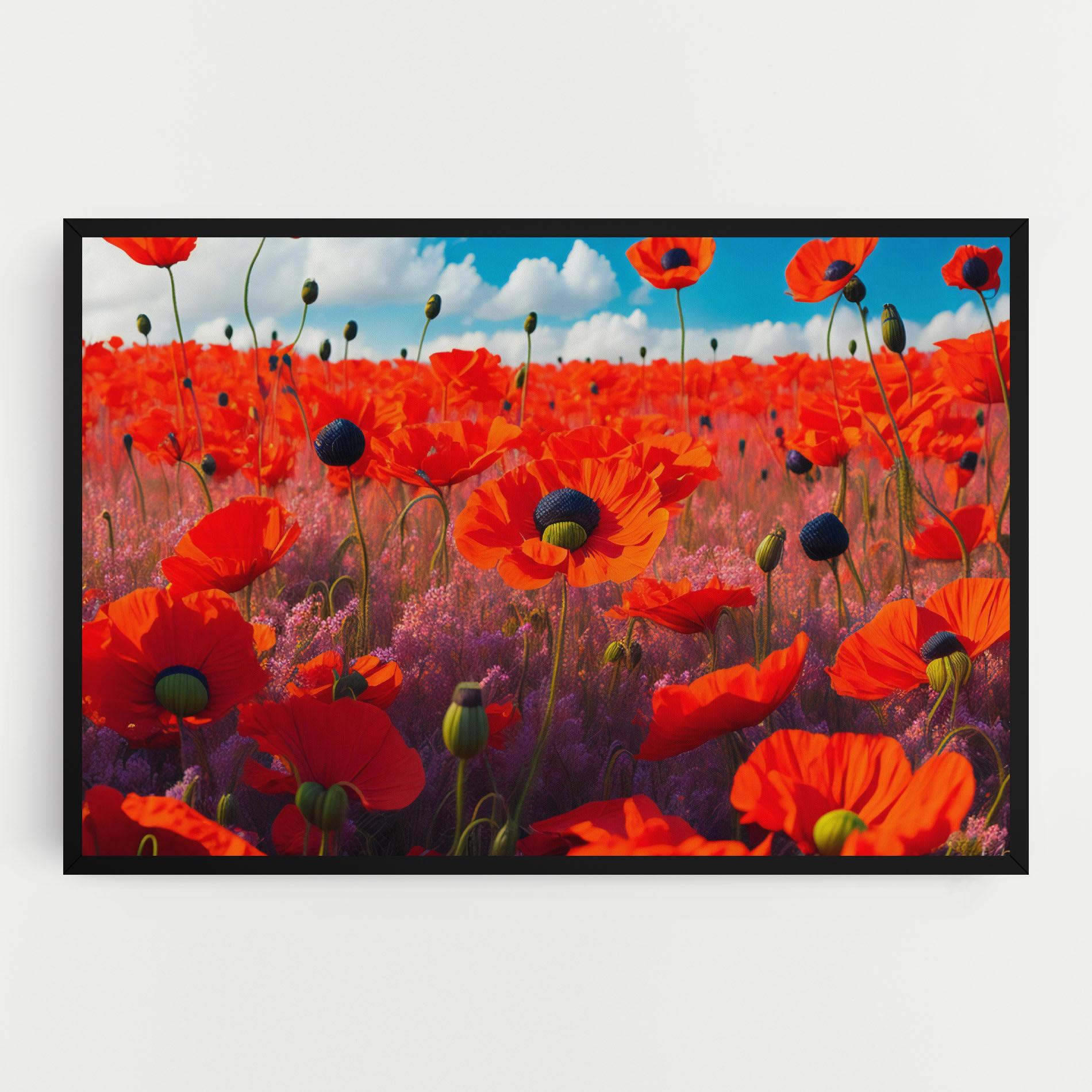 Leinwandbild Wild Poppies mockup 0