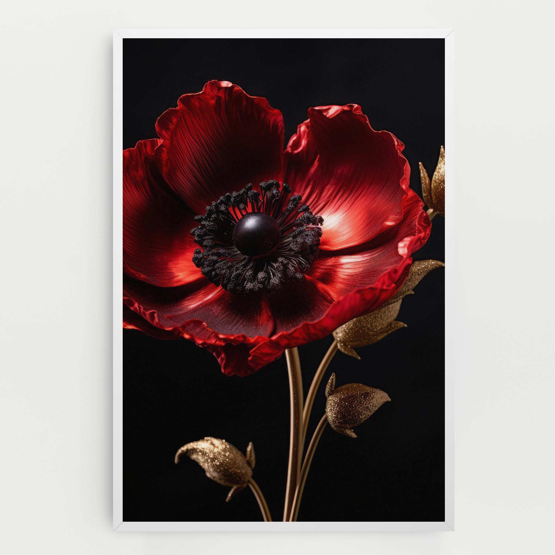 Leinwandbild Dark Red Poppy mockup 0