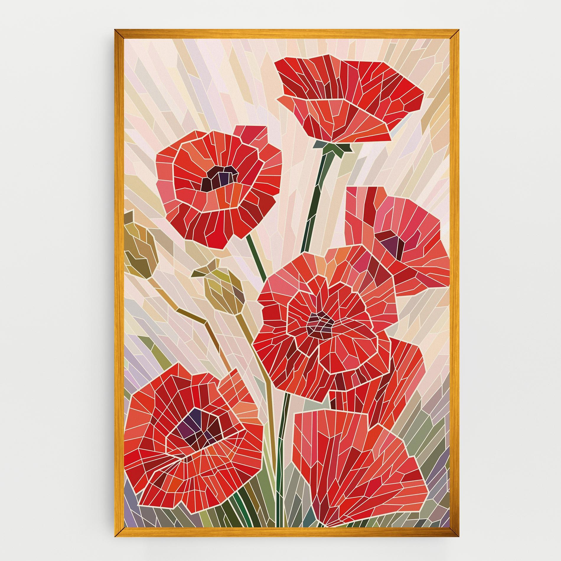 Leinwandbild Poppy Glass mockup 0