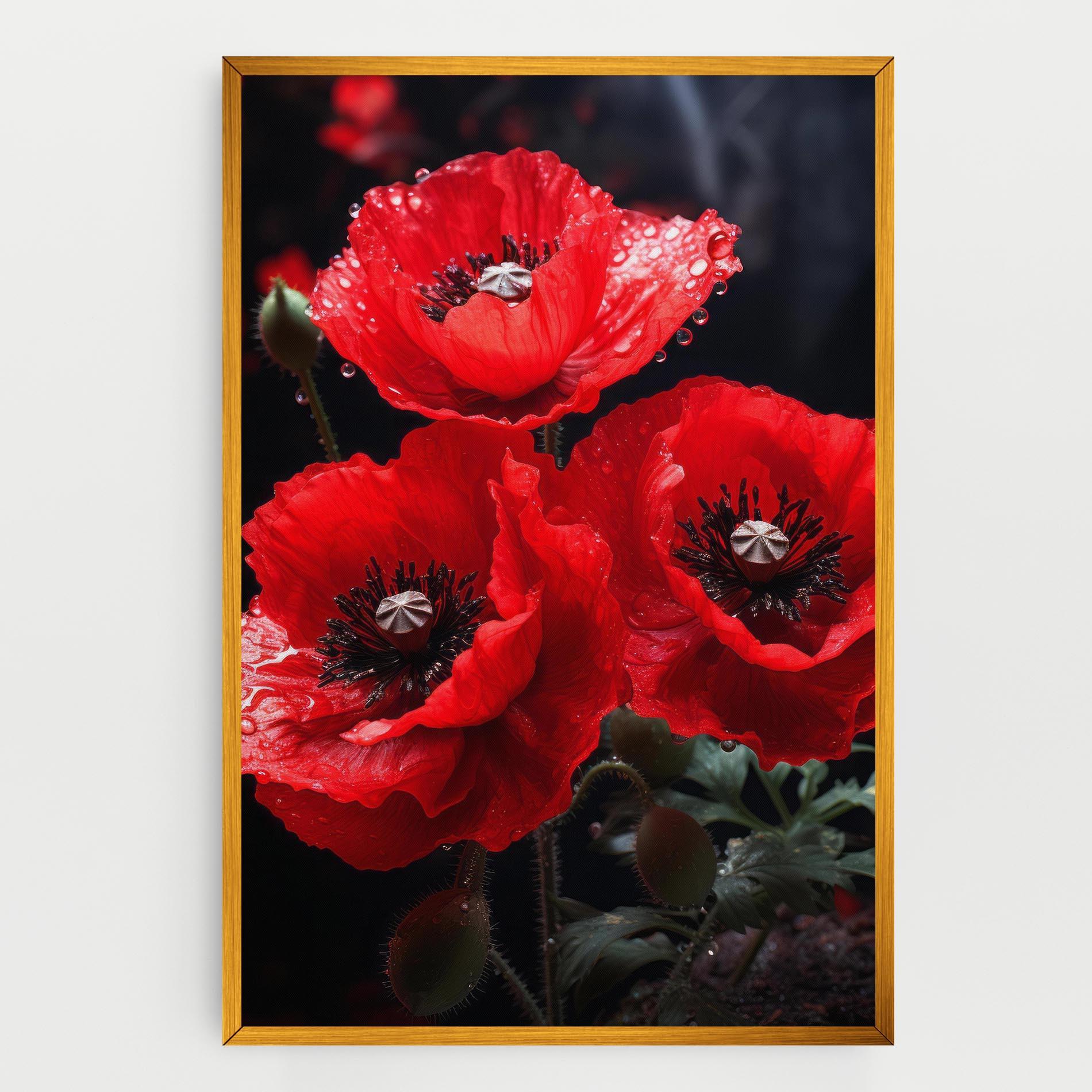 Leinwandbild Red Poppy mockup 0