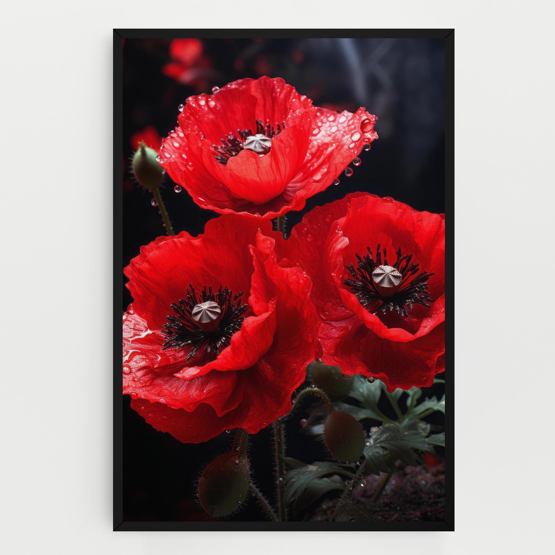 Leinwandbild Red Poppy mockup 0