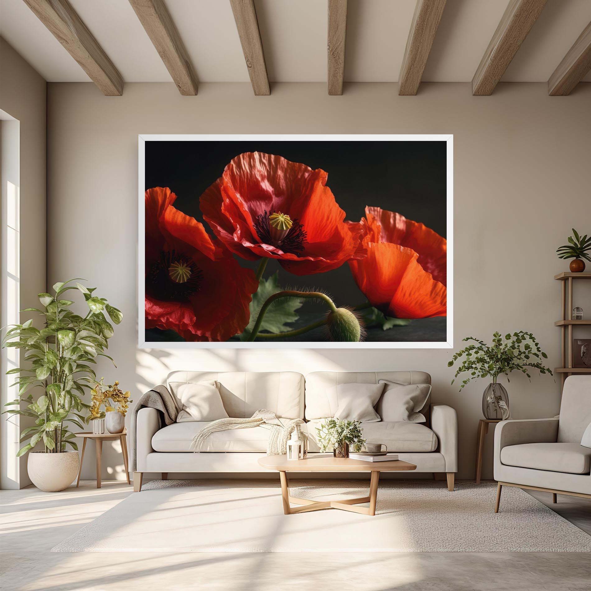 Leinwandbild 3 Pretty Poppies mockup 6