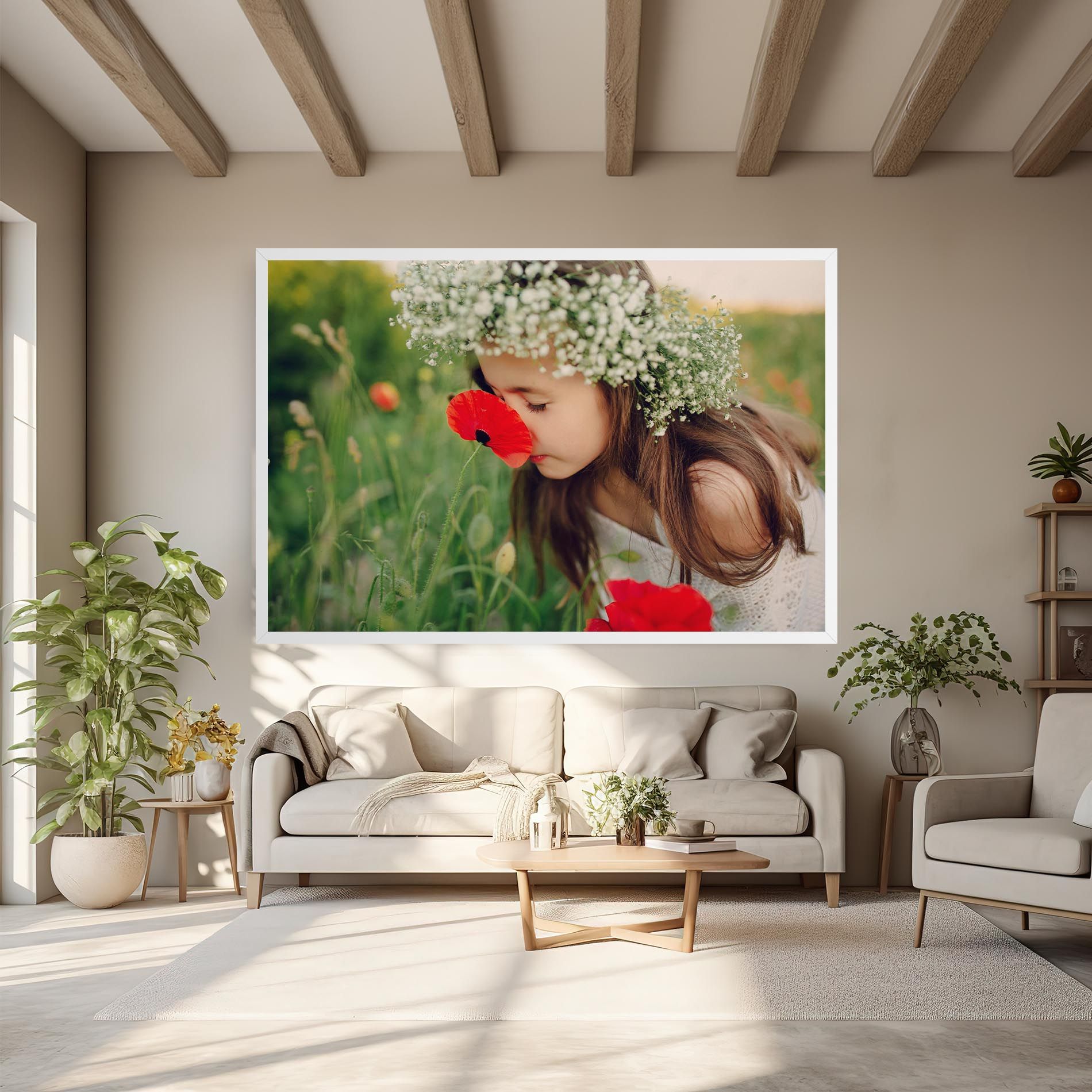 Girl With Poppies mockup 6