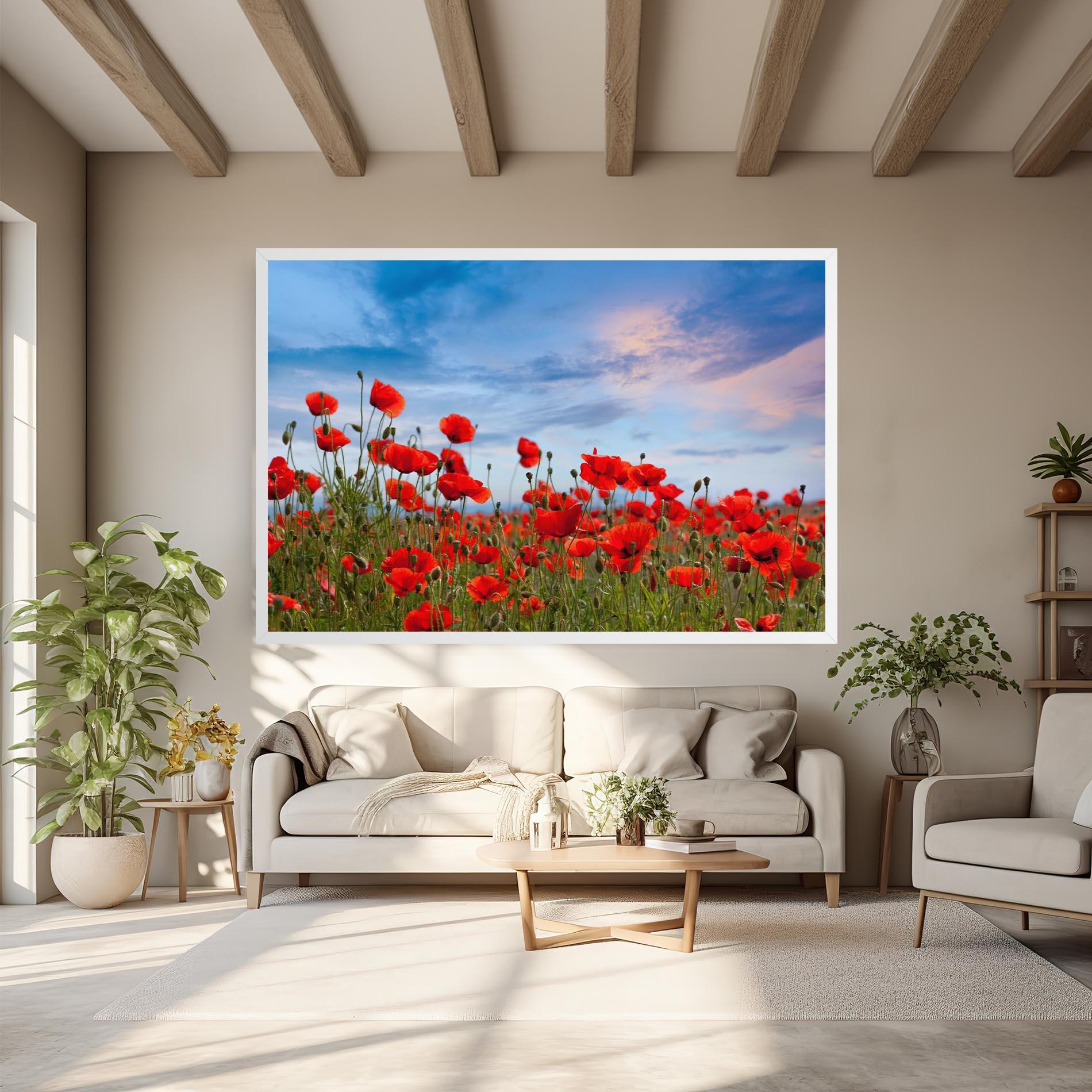 Leinwandbild Poppy Field mockup 6