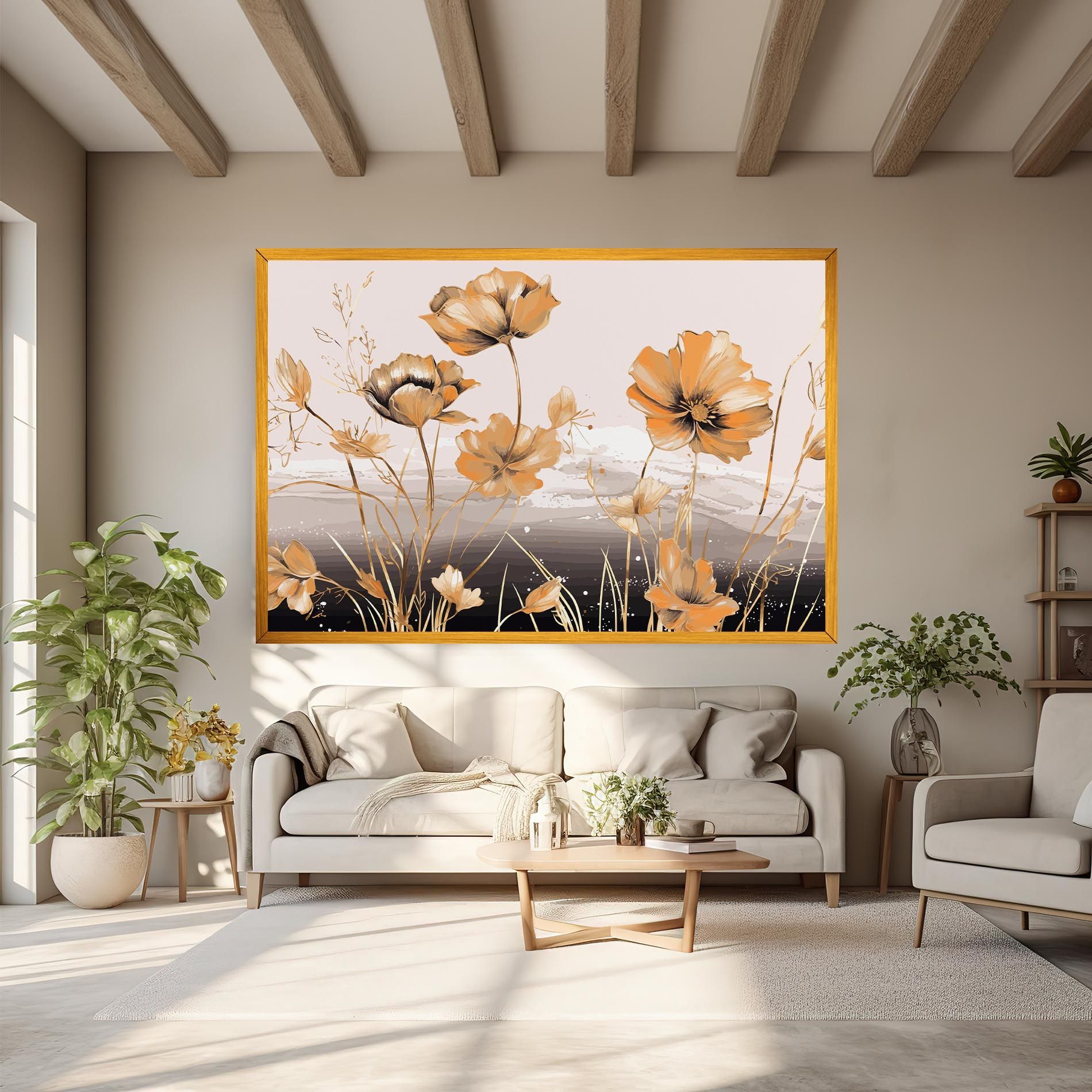 Gold Black Poppy mockup 6