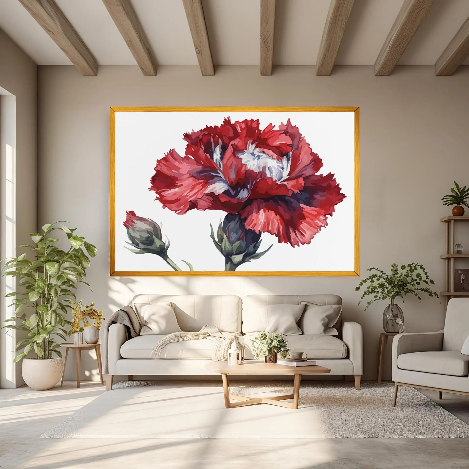 Leinwandbild Pretty Poppy mockup 6