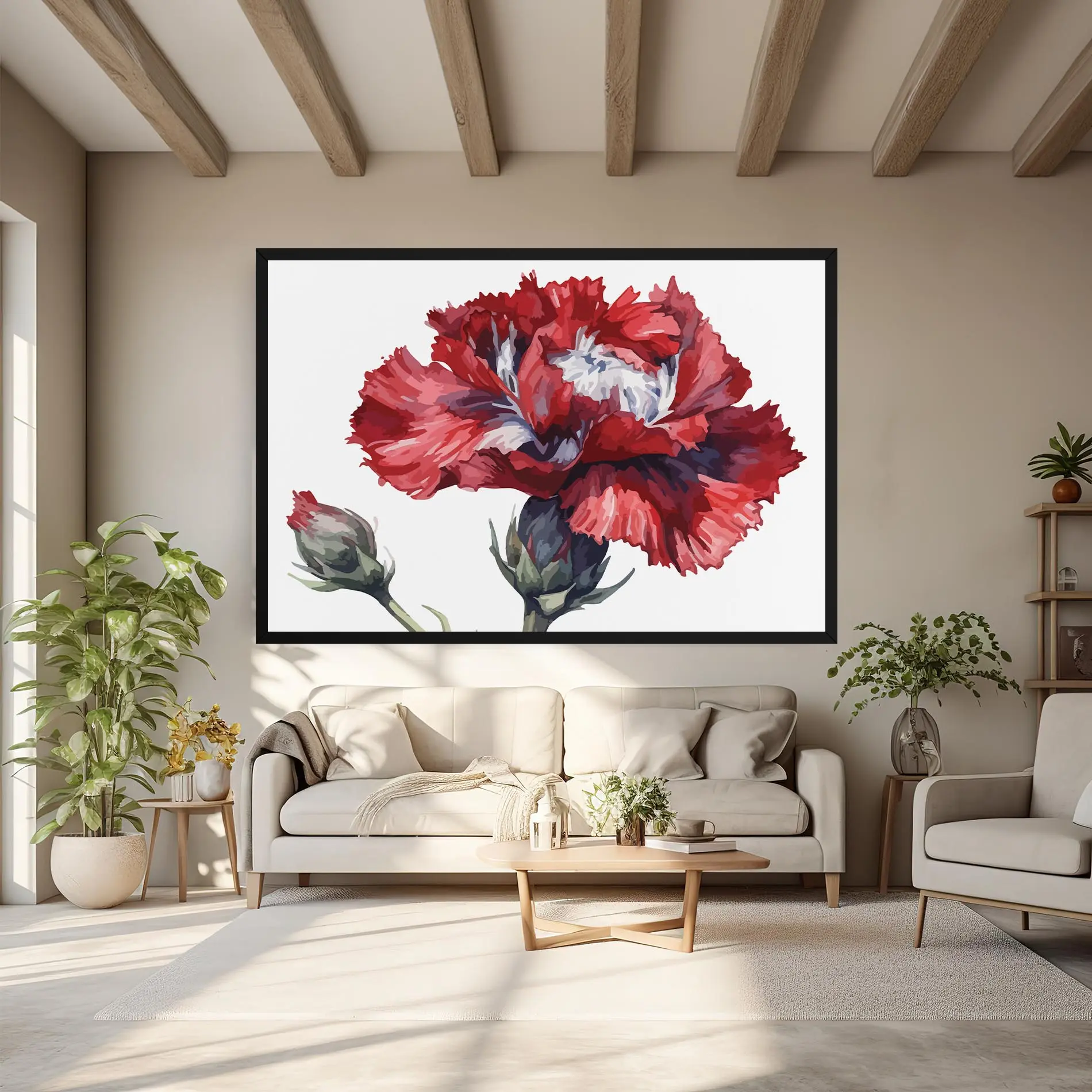 Leinwandbild Pretty Poppy mockup 6