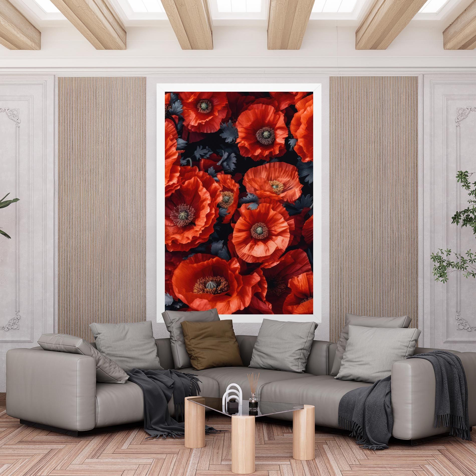 Black Red Poppies mockup 6