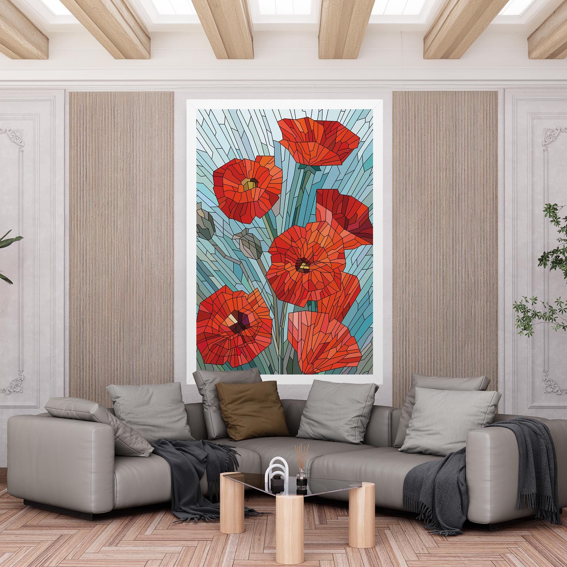 Blue Glass Poppy mockup 6