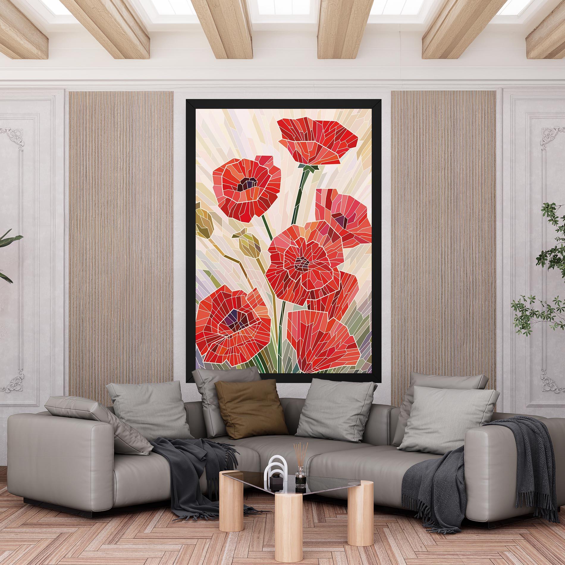 Leinwandbild Poppy Glass mockup 6