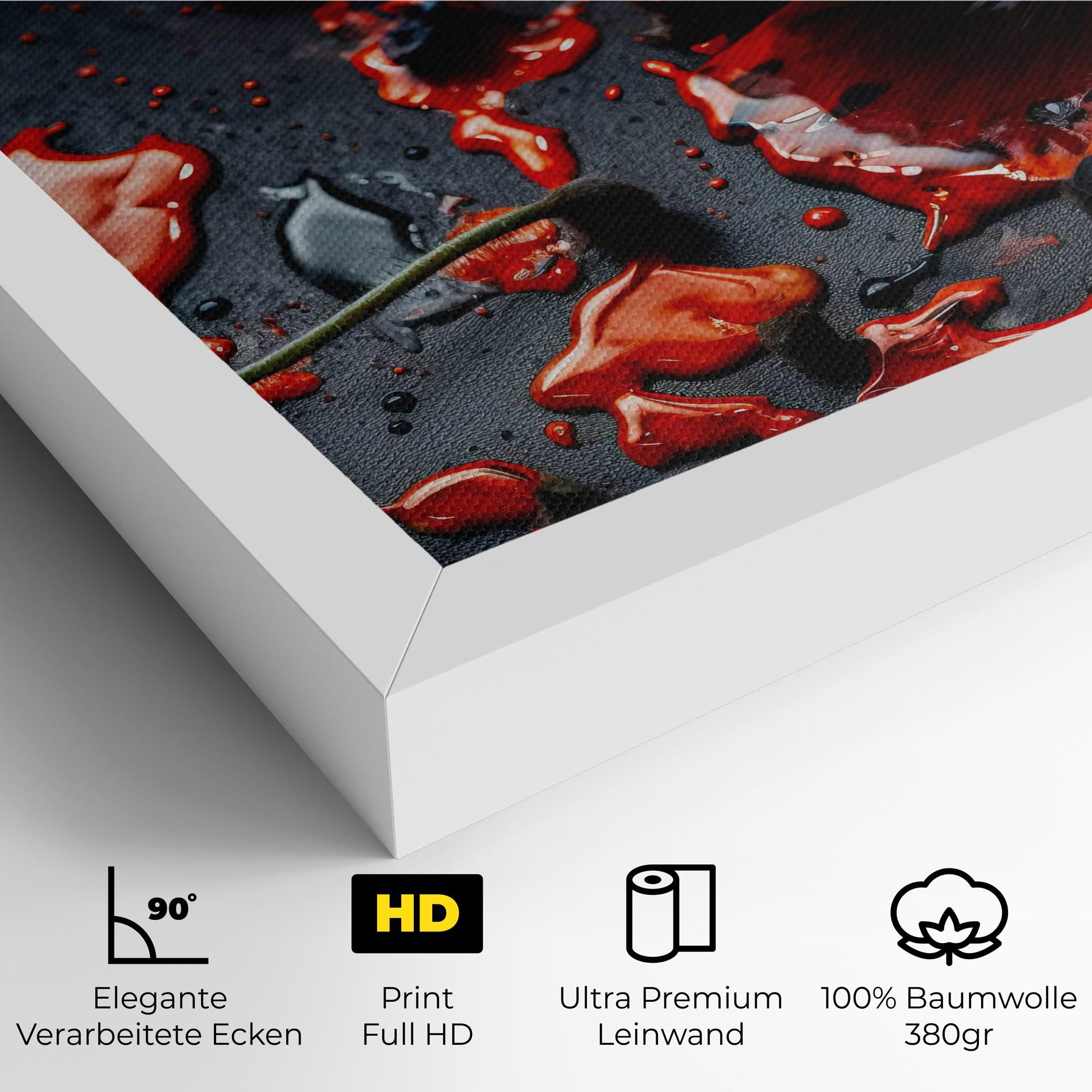 Beautiful Red Poppy Liquid mockup 4