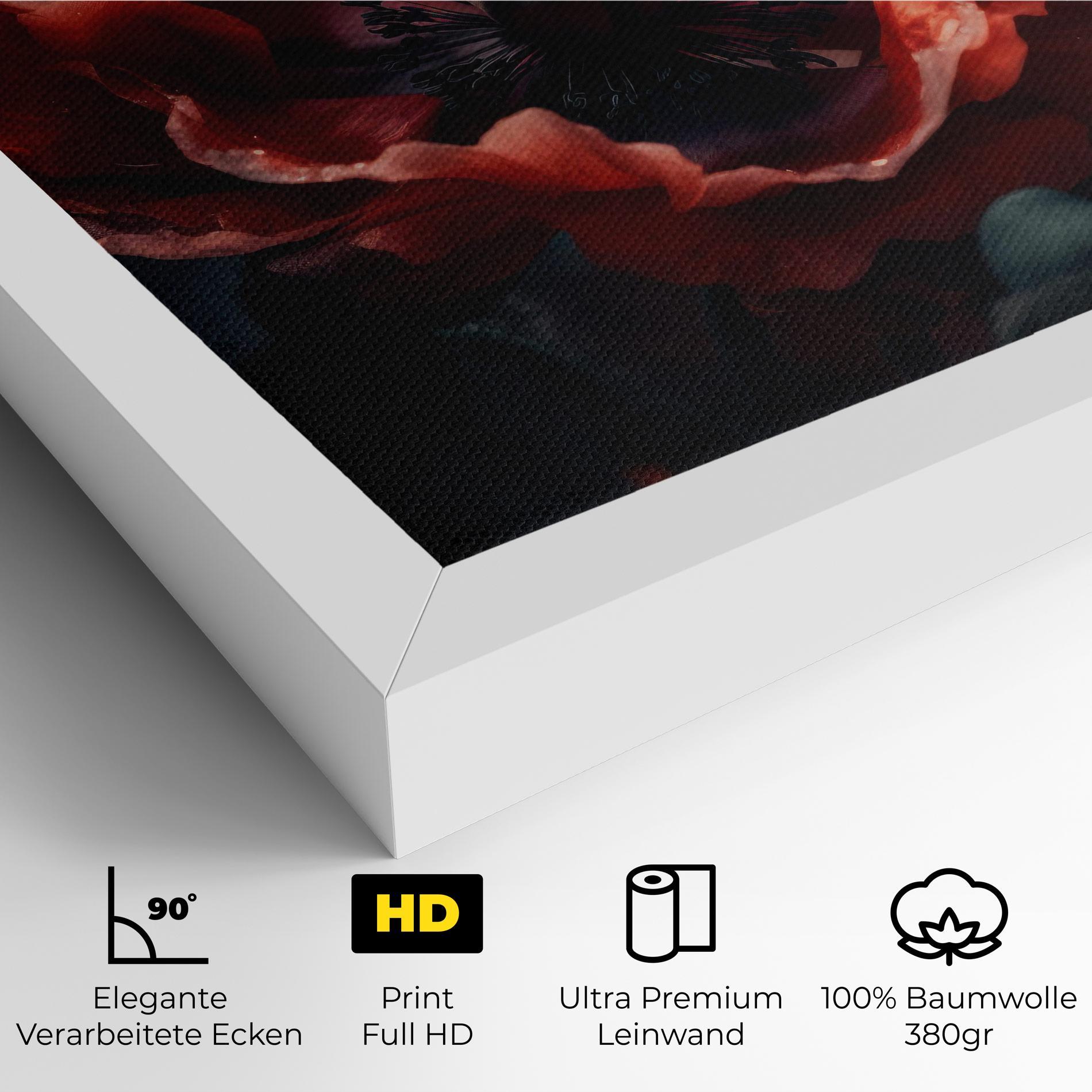 Leinwandbild Dark Shade Poppy mockup 4