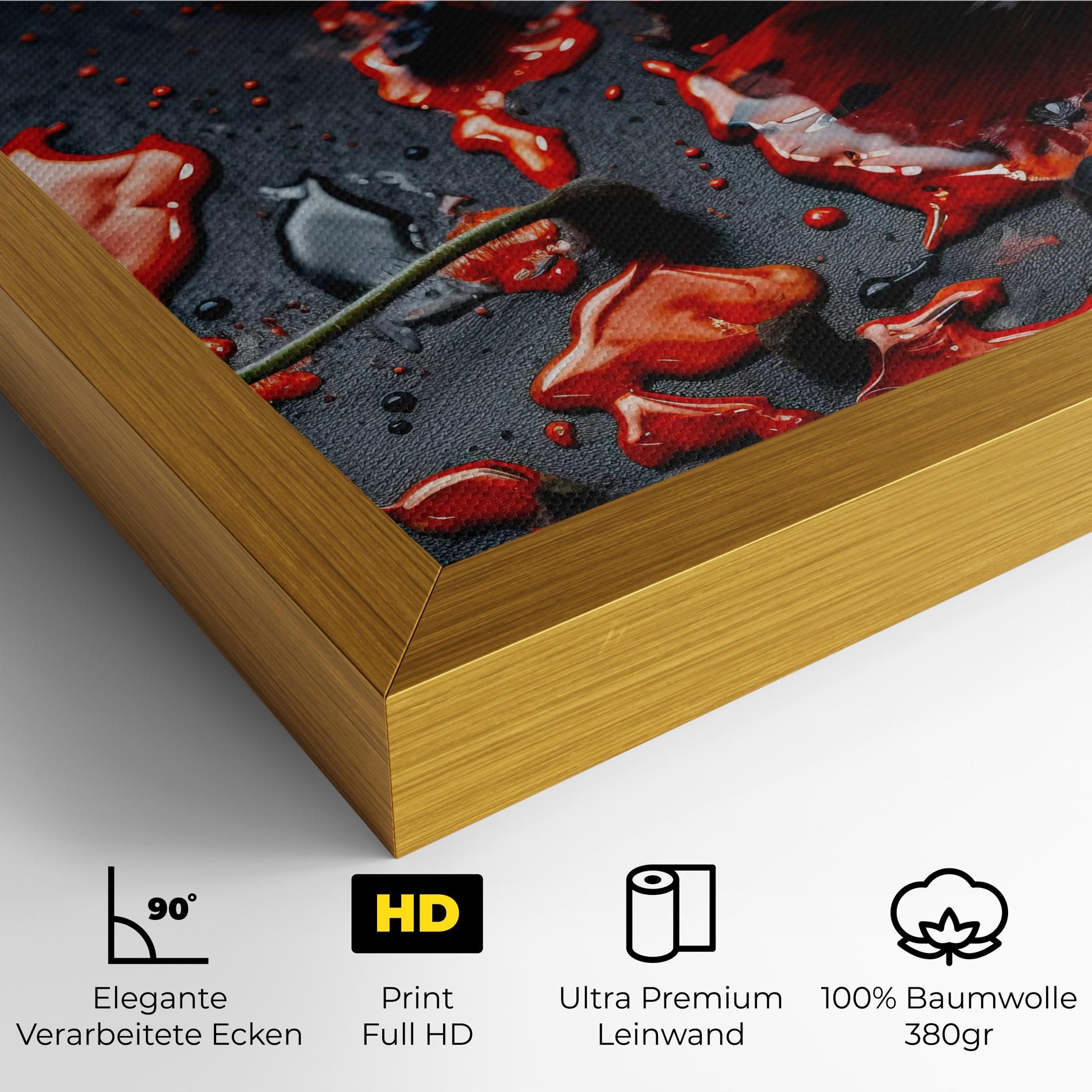 Beautiful Red Poppy Liquid mockup 4