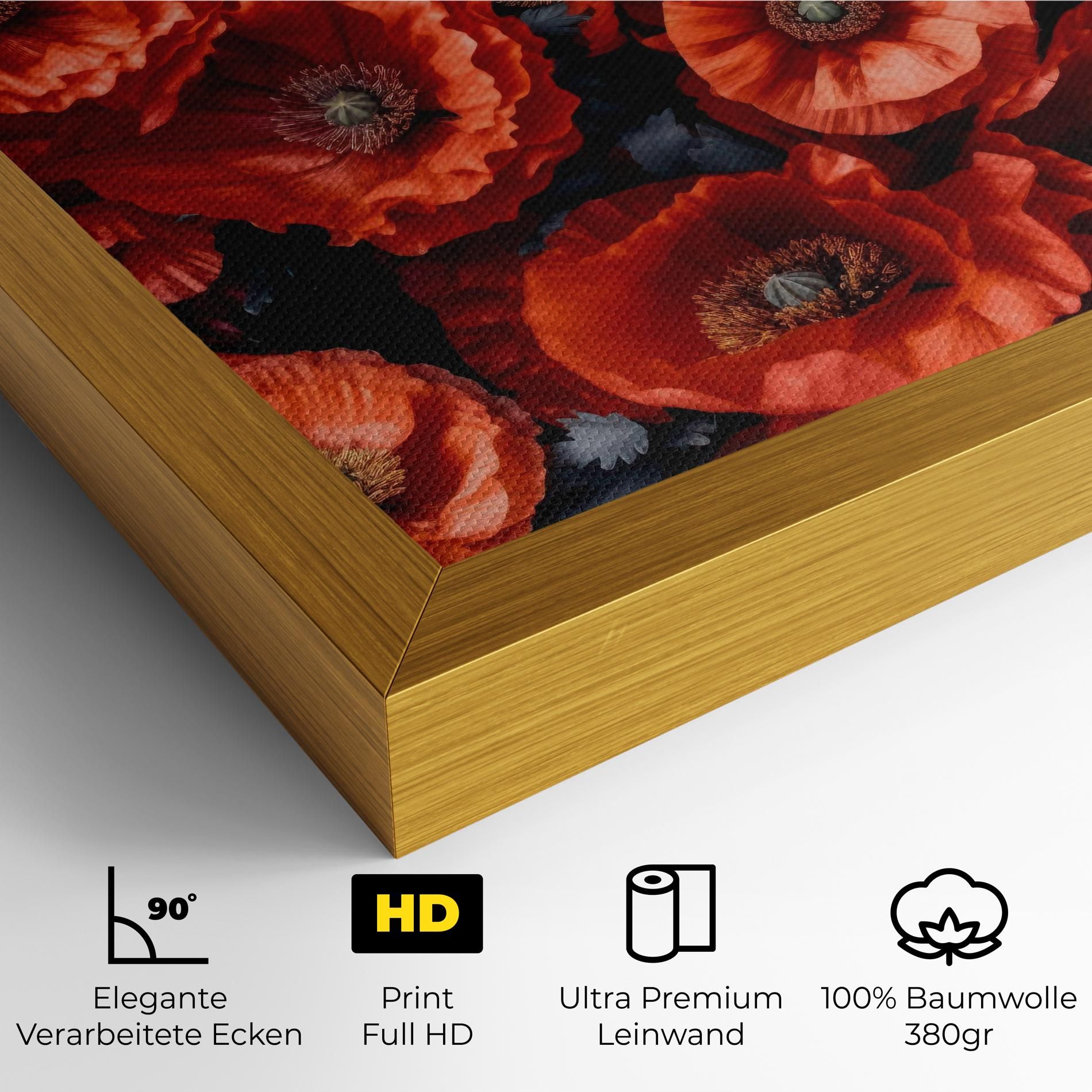 Black Red Poppies mockup 4