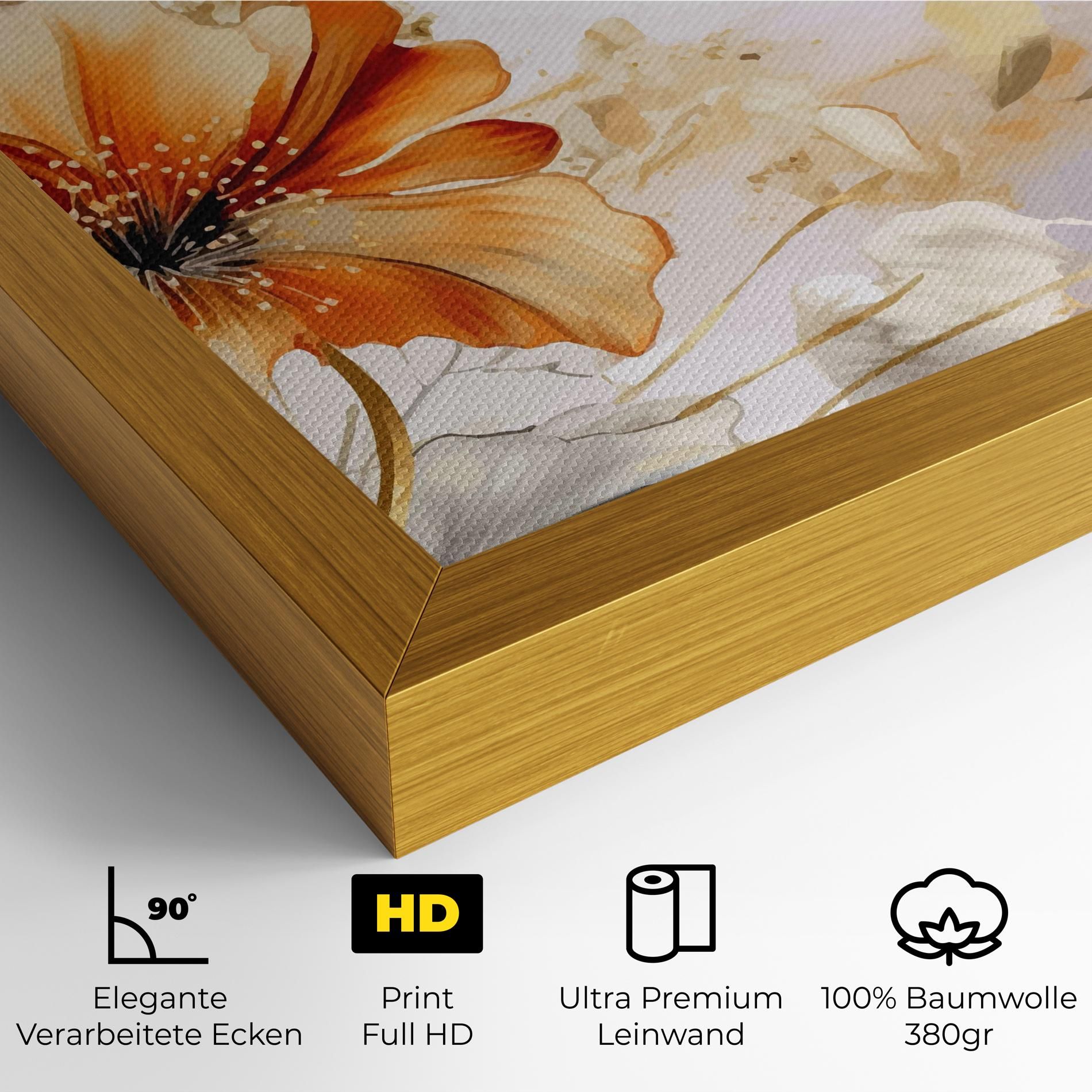 Gold Orange Poppy mockup 4