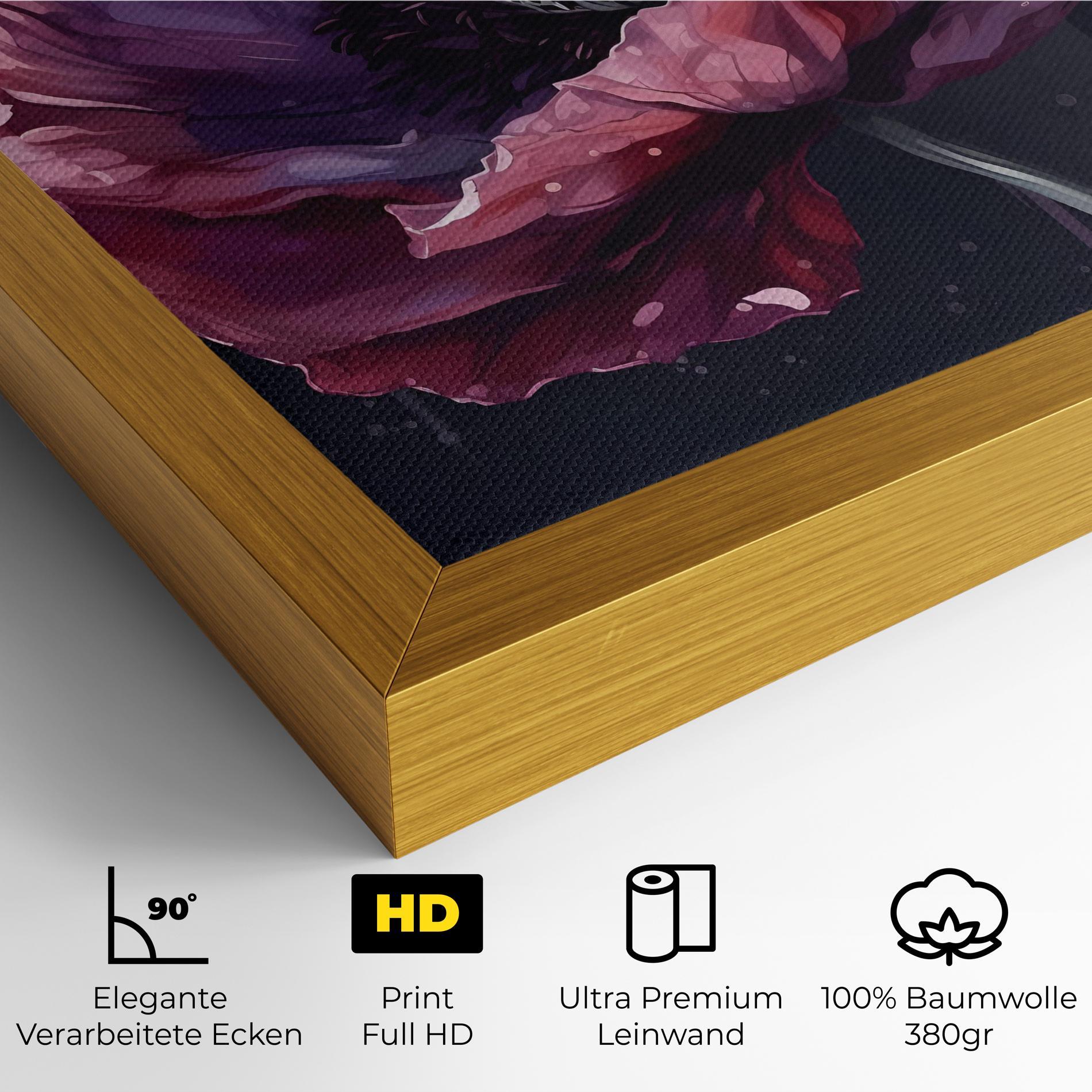 Leinwandbild Light Purple Poppy mockup 4