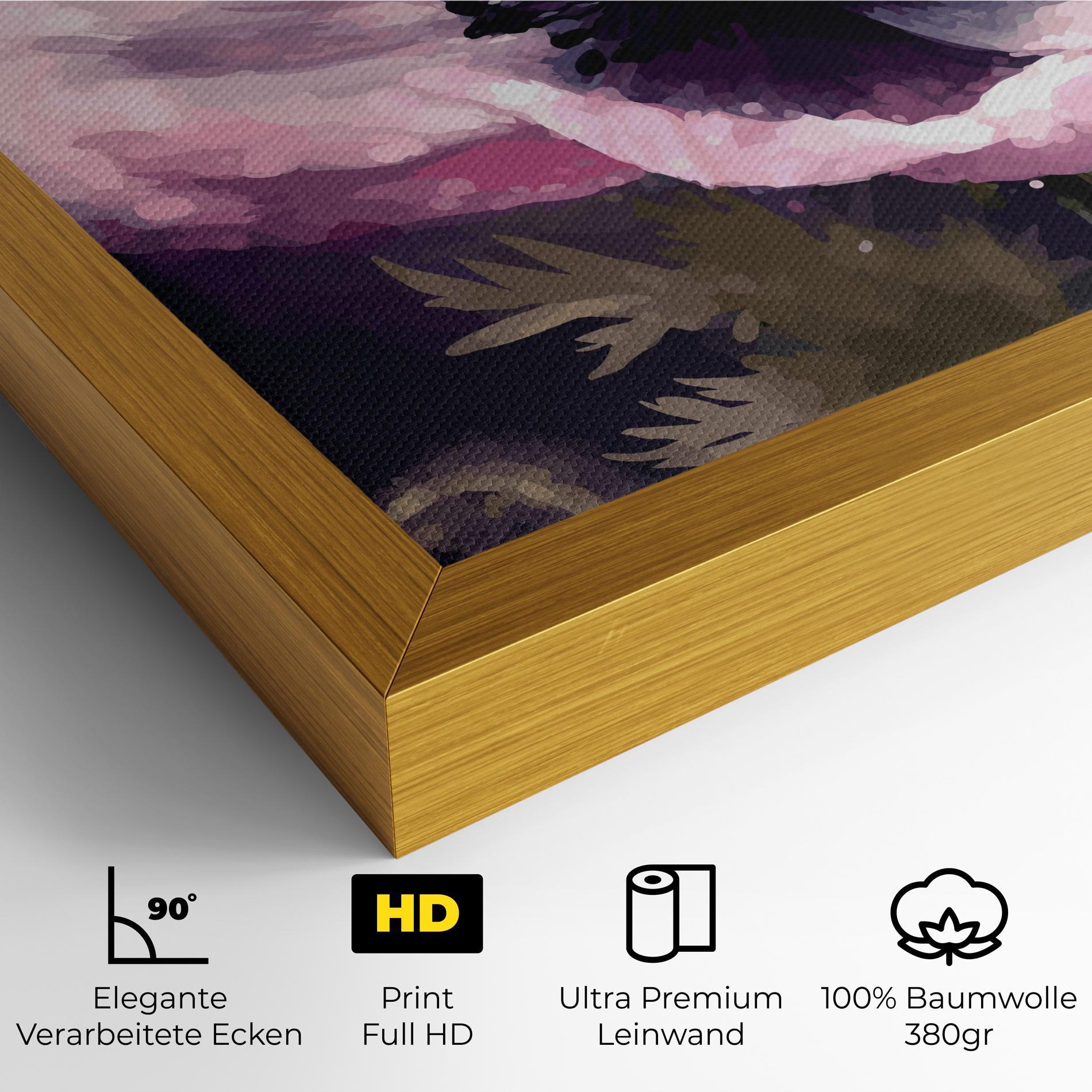 Leinwandbild Pretty Pink Poppy mockup 4