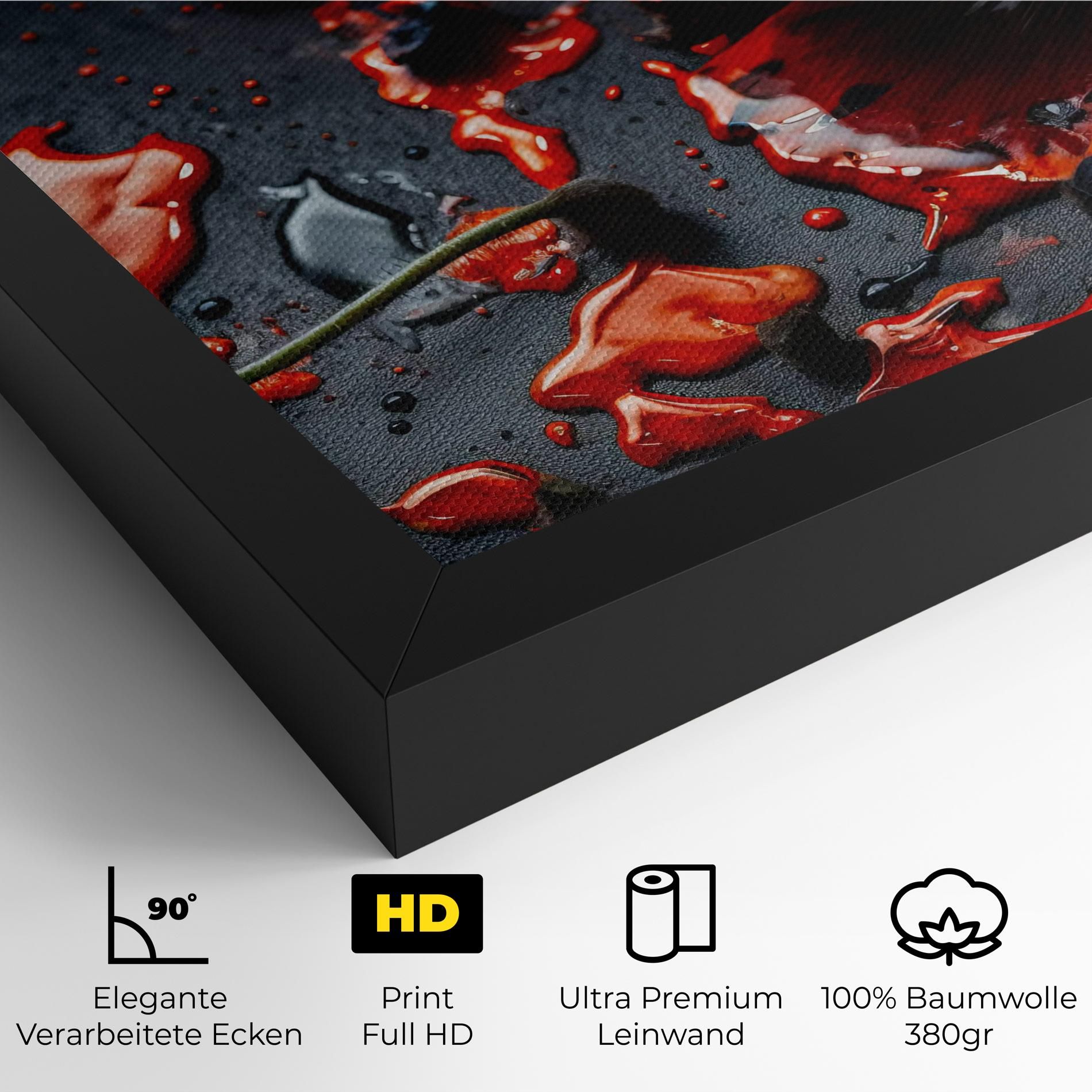 Beautiful Red Poppy Liquid mockup 4